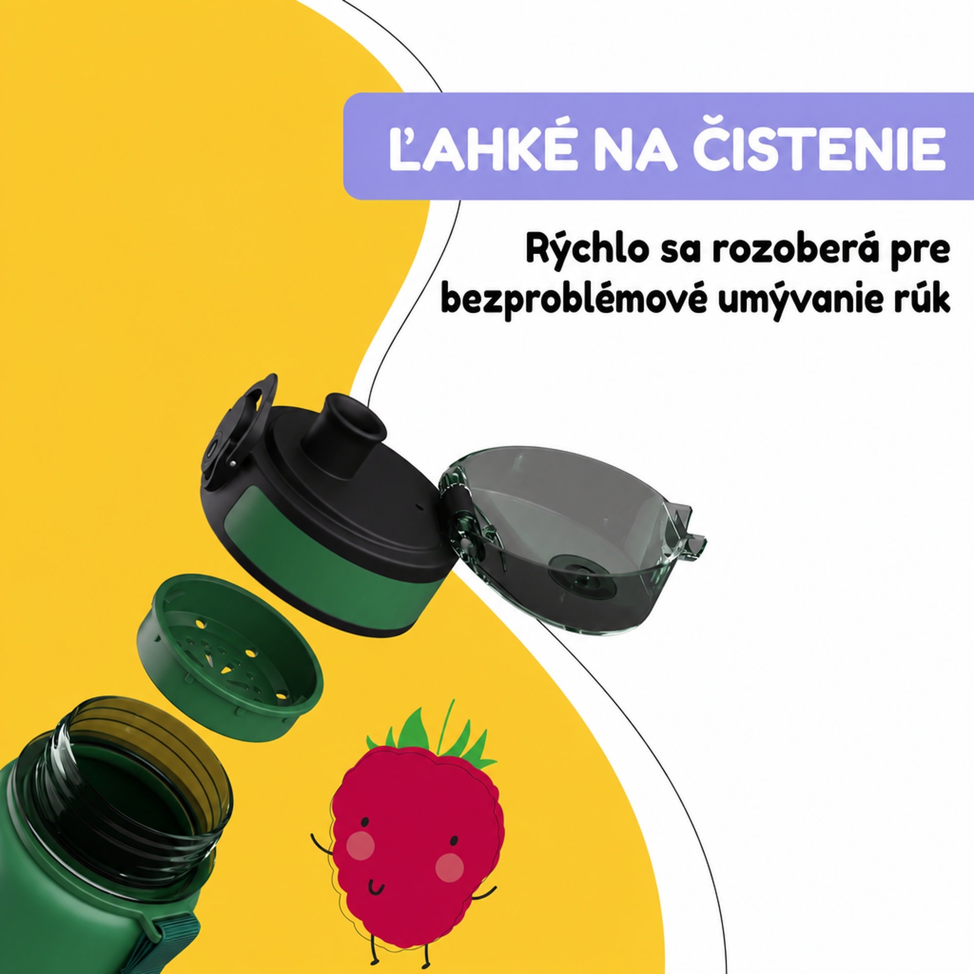 Klarstein schmatzfatz detská športová fľaša na vodu 500 ml | Tritan | Plastové hrdlo | Popruh na prenášanie | Bez BPA | Darčekové balenie – Obrázok 4