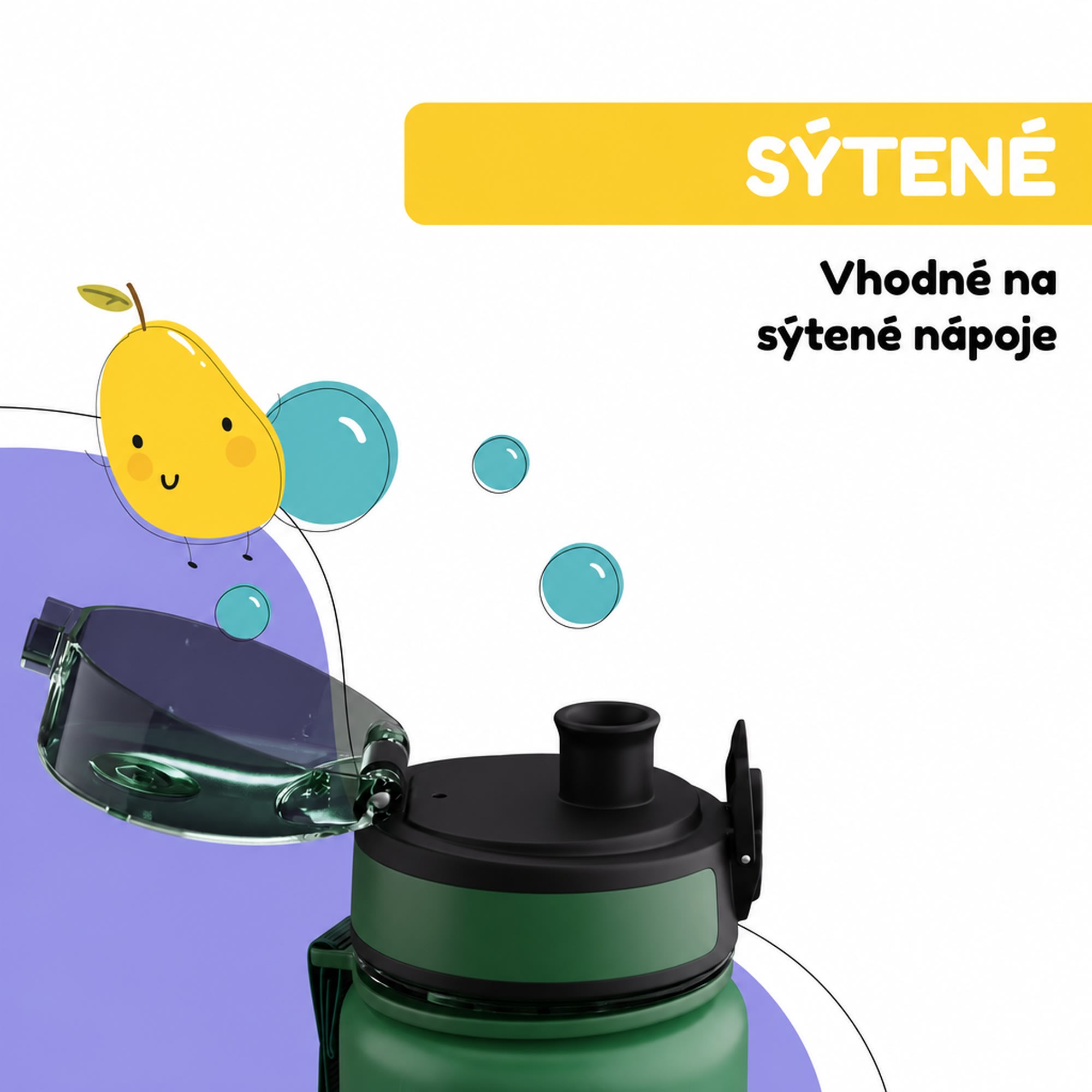 Klarstein schmatzfatz detská športová fľaša na vodu 500 ml | Tritan | Plastové hrdlo | Popruh na prenášanie | Bez BPA | Darčekové balenie – Obrázok 5