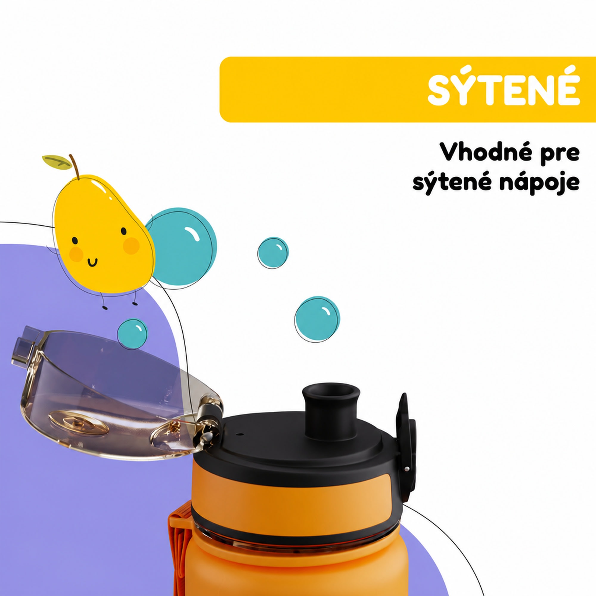 Klarstein schmatzfatz detská športová fľaša na vodu 500 ml | Tritan | Plastové hrdlo | Popruh na prenášanie | Bez BPA | Darčekové balenie – Obrázok 4