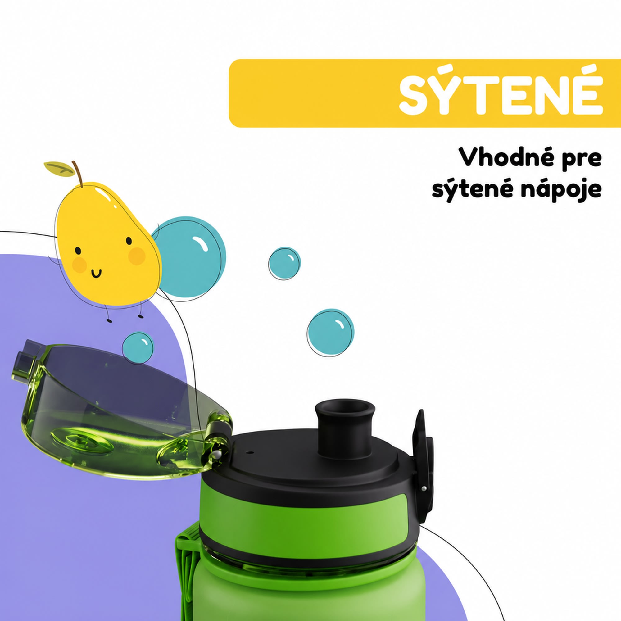 Klarstein schmatzfatz detská športová fľaša na vodu 500 ml | Tritan | Plastové hrdlo | Popruh na prenášanie | Bez BPA | Darčekové balenie – Obrázok 5