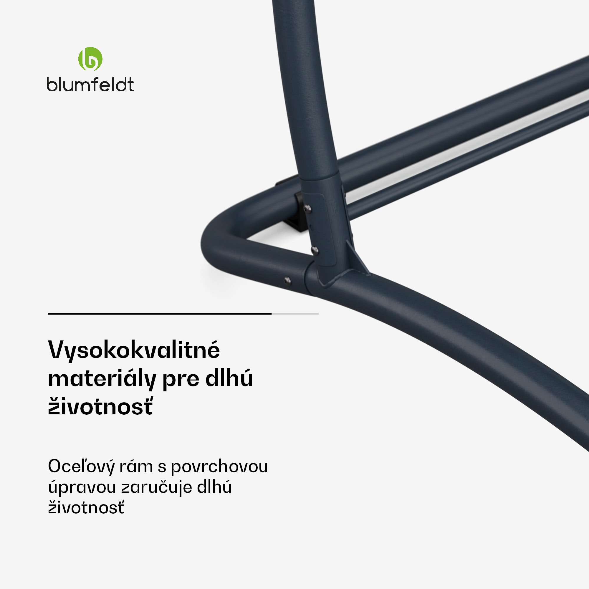 Blumfeldt SwayStation Arch rám hojdacej siete, odolný proti korózii, odolný proti poveternostným vplyvom, vnútorný/ vonkajší priestor, do 100 Kg – Obrázok 3