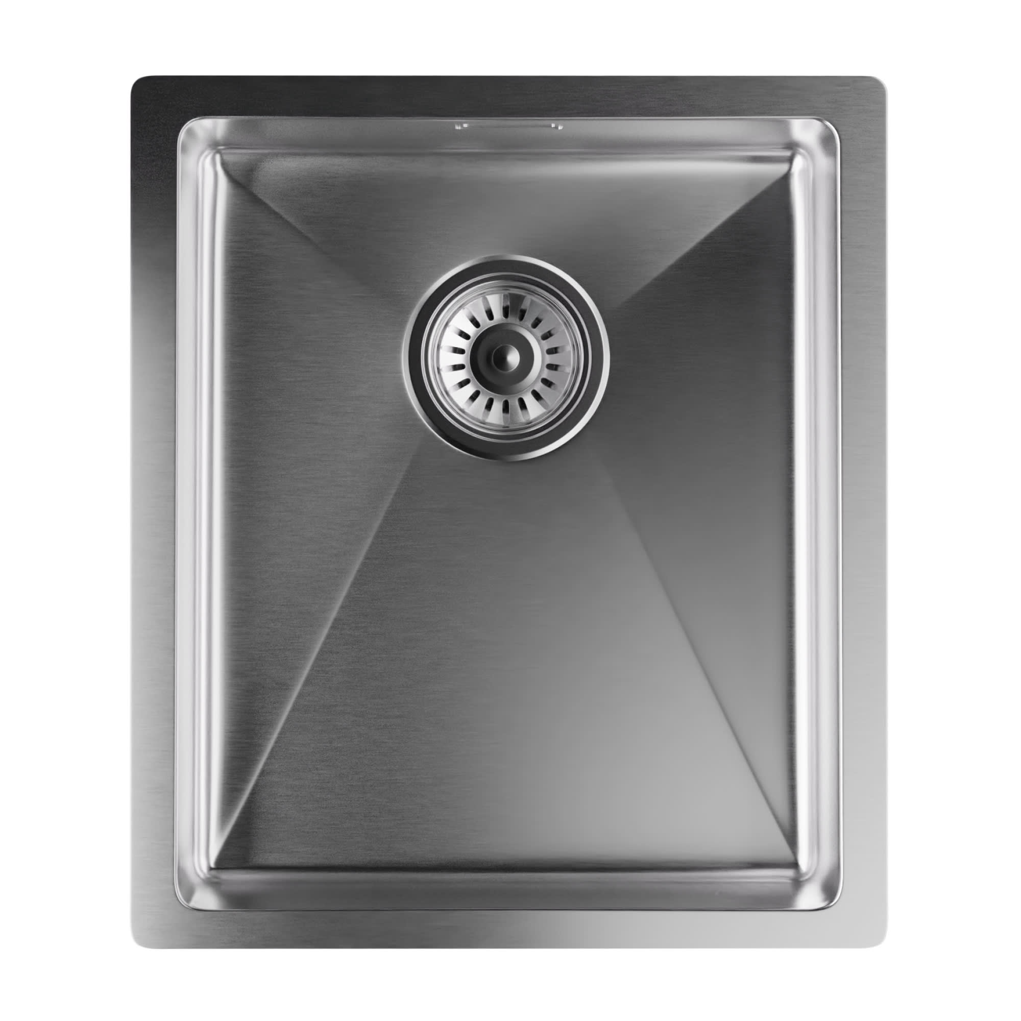 Klarstein TitanSteel Kuchynský drez 45 x 39 cm (DxŠ) s povrchom odolný voči hrdzi, poškriabaniu a teplu