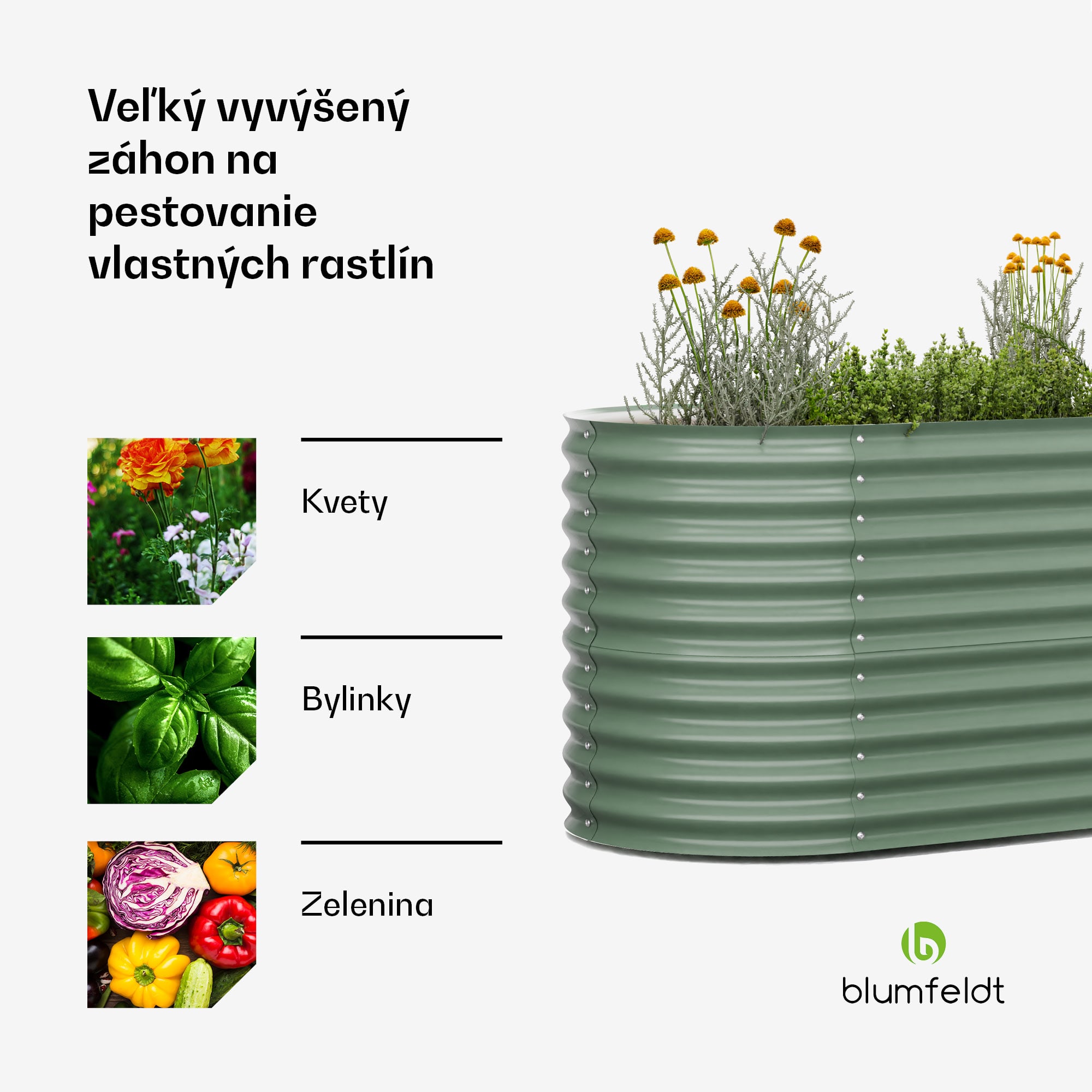 Blumfeldt High Grow, vyvýšený záhon, 160 x 80 x 80 cm, z vlnitého oceľového plechu, jednoduchá montáž, odolný voči hrdzi a mrazu – Obrázok 4