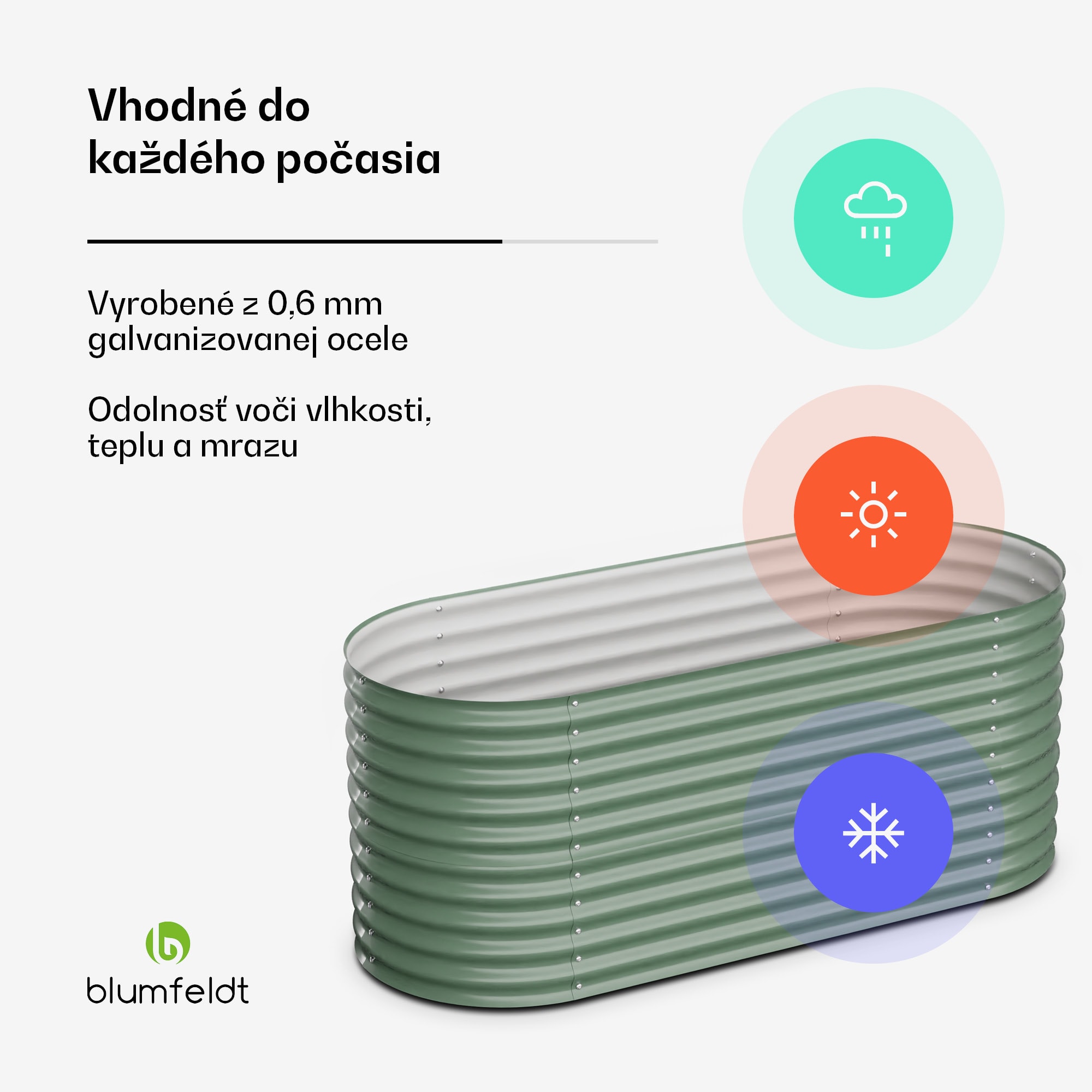 Blumfeldt High Grow, vyvýšený záhon, 200 x 80 x 100 cm, z vlnitého oceľového plechu, jednoduchá montáž, odolný voči hrdzi a mrazu – Obrázok 2