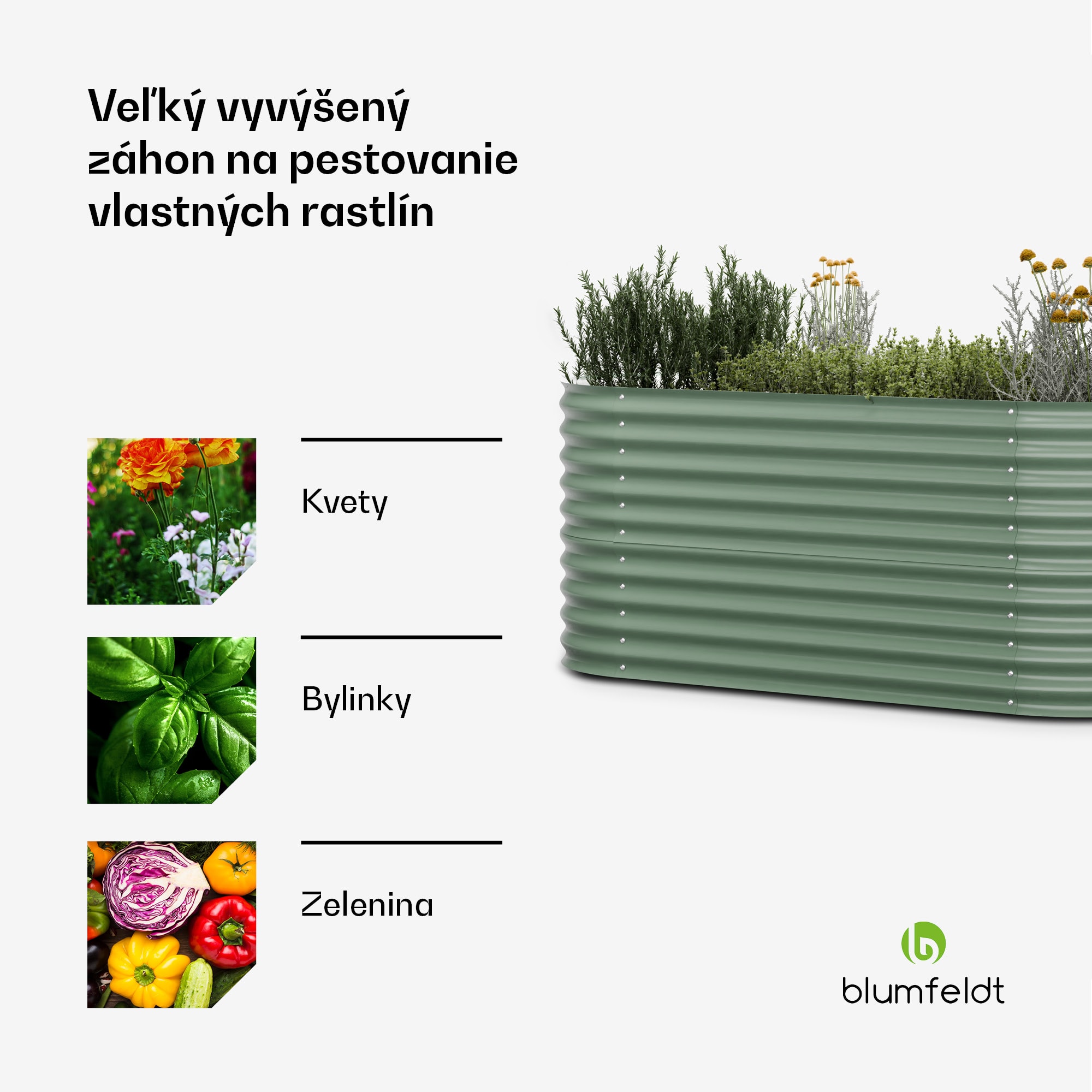 Blumfeldt High Grow, vyvýšený záhon, 200 x 80 x 100 cm, z vlnitého oceľového plechu, jednoduchá montáž, odolný voči hrdzi a mrazu – Obrázok 4