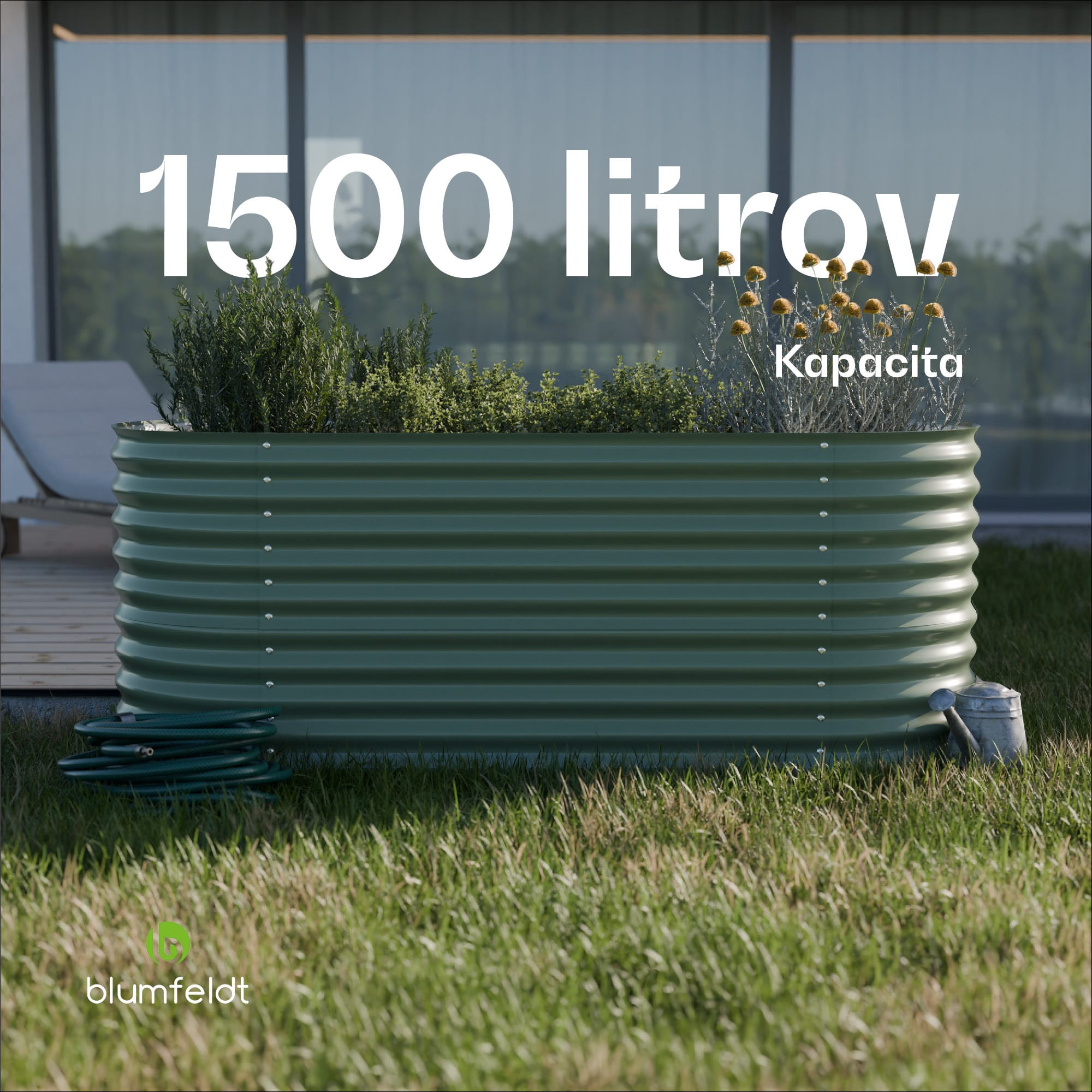 Blumfeldt High Grow, vyvýšený záhon, 200 x 80 x 100 cm, z vlnitého oceľového plechu, jednoduchá montáž, odolný voči hrdzi a mrazu – Obrázok 5
