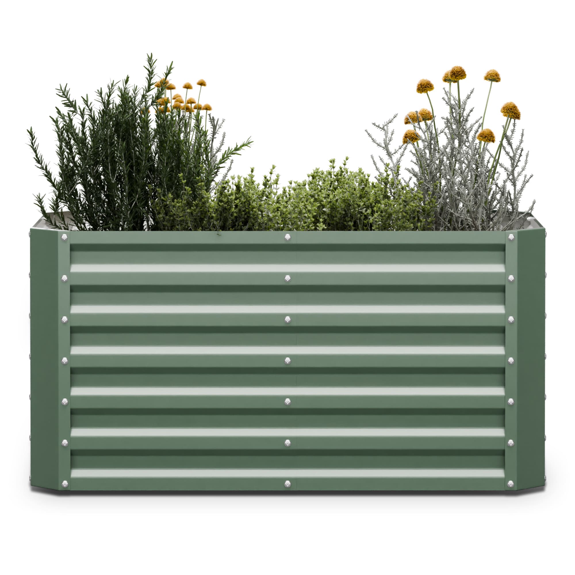 Blumfeldt High Grow Straight vyvýšený záhon 120x60x60 cm oceľový trapézový plech jednoduchá montáž odolný voči hrdzi a mrazu