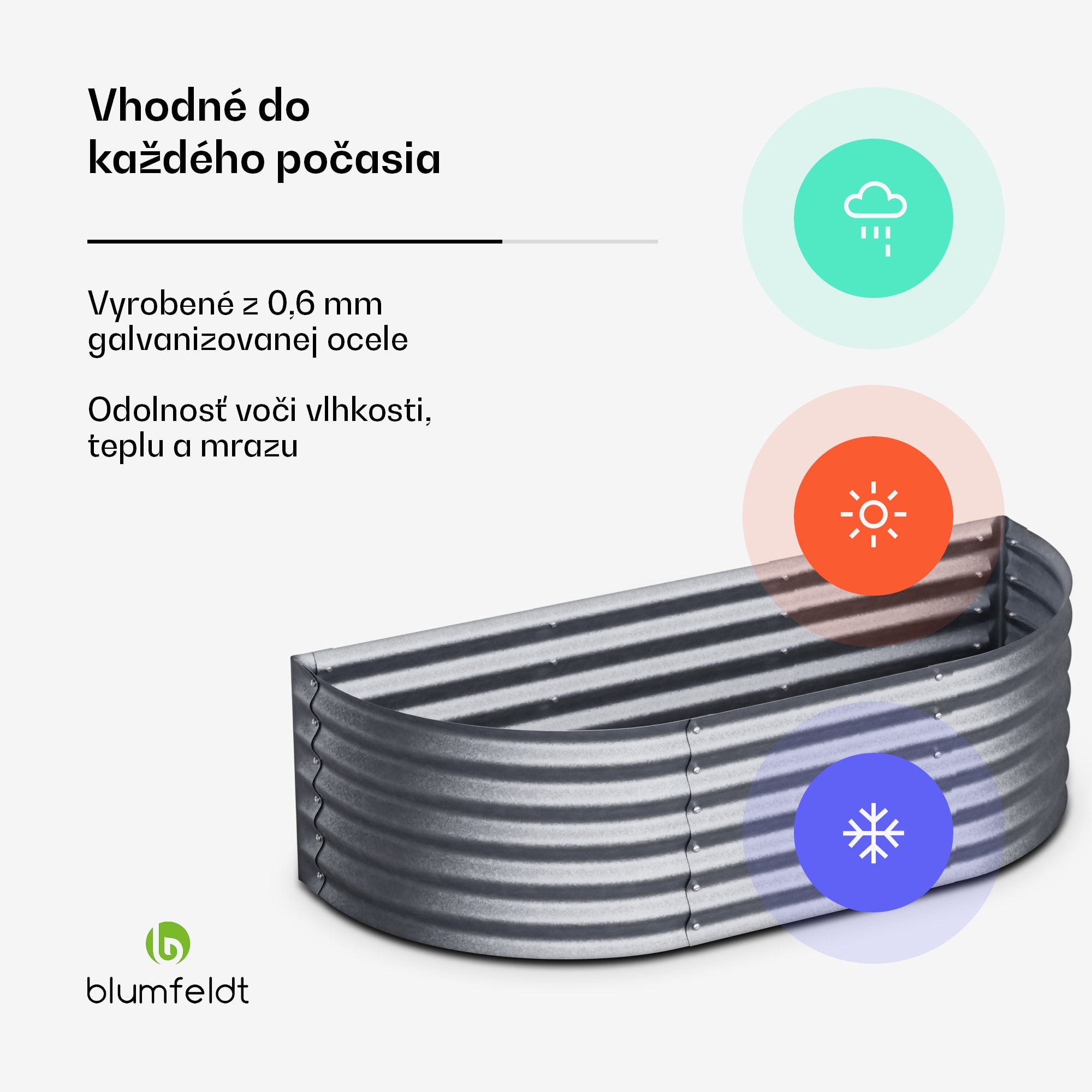 Blumfeldt High Grow Extended, vzvýšený záhon, 150x43x60 cm, z vlnitého oceľového plechu, jednoduchá montáž, odolný voči hrdzi a mrazu – Obrázok 2