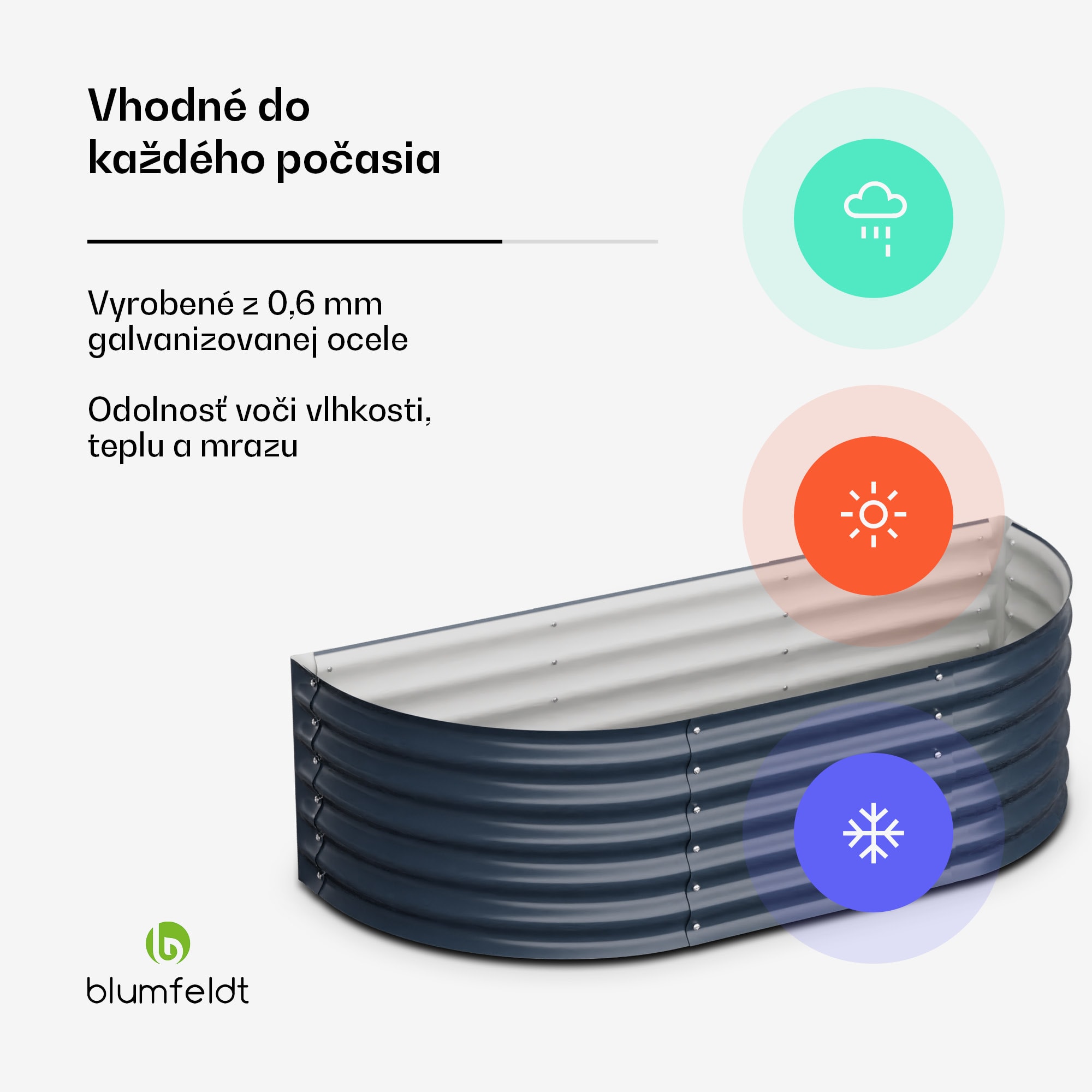 Blumfeldt High Grow Extended, vyvýšený záhon, 150x43x60 cm, z vlnitého oceľového plechu, jednoduchá montáž, odolný voči hrdzi a mrazu – Obrázok 2