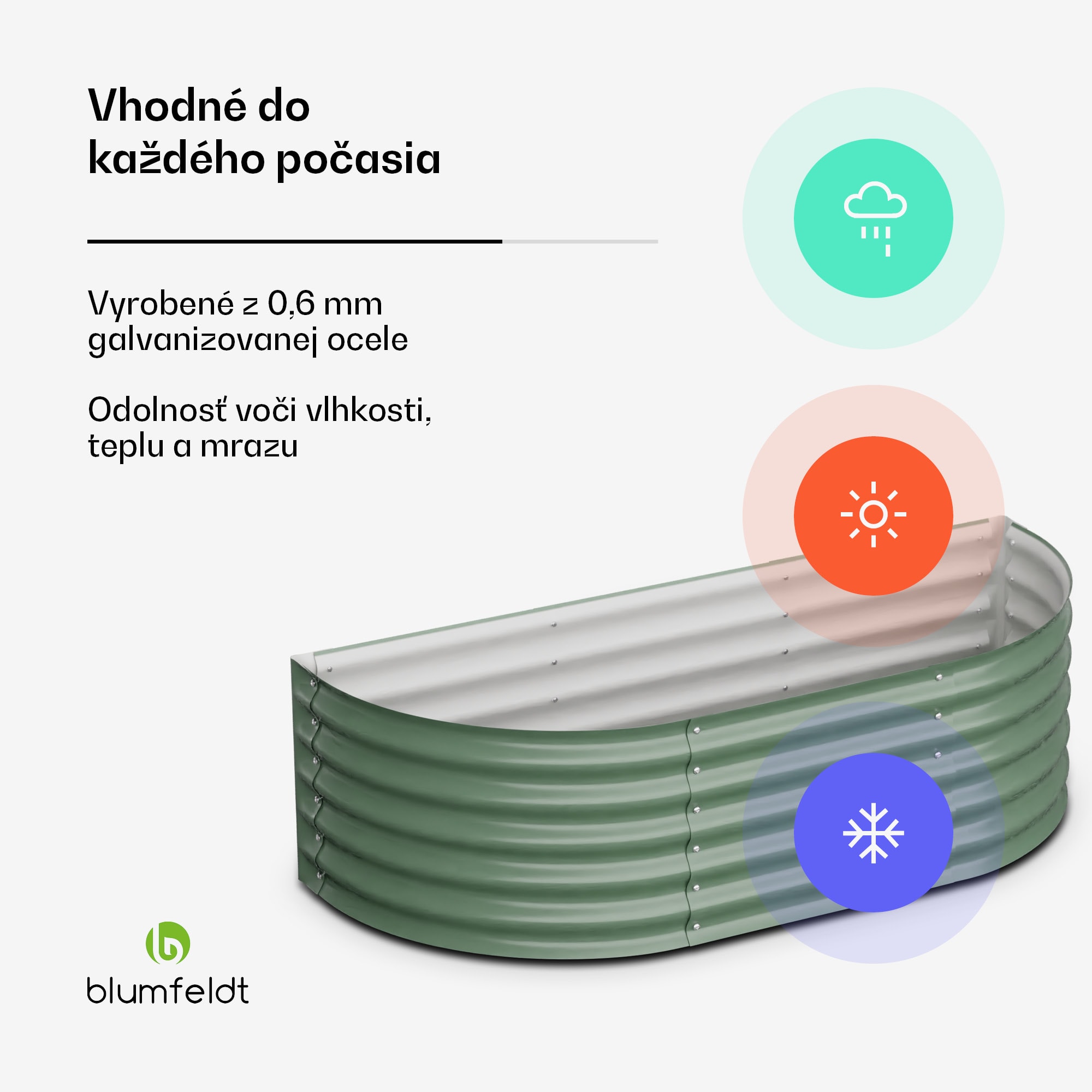 Blumfeldt High Grow Extended, vzvýšený záhon, 150 x 43 x 60 cm, z vlnitého oceľového plechu, jednoduchá montáž, odolný voči hrdzi a mrazu – Obrázok 2