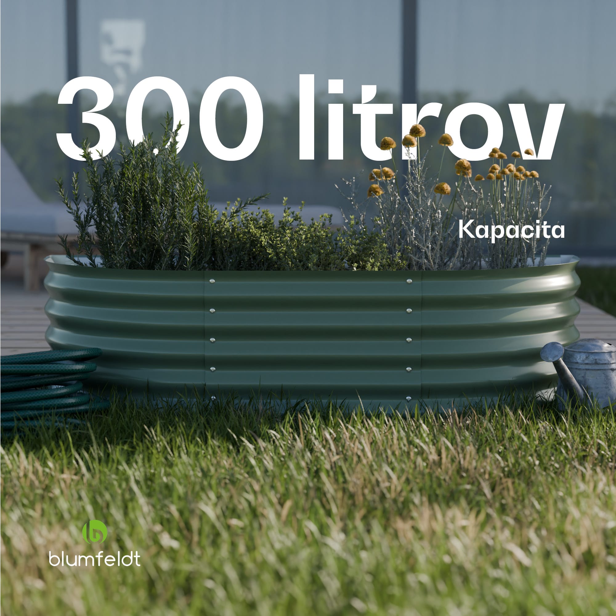 Blumfeldt High Grow Extended, vzvýšený záhon, 150 x 43 x 60 cm, z vlnitého oceľového plechu, jednoduchá montáž, odolný voči hrdzi a mrazu – Obrázok 5