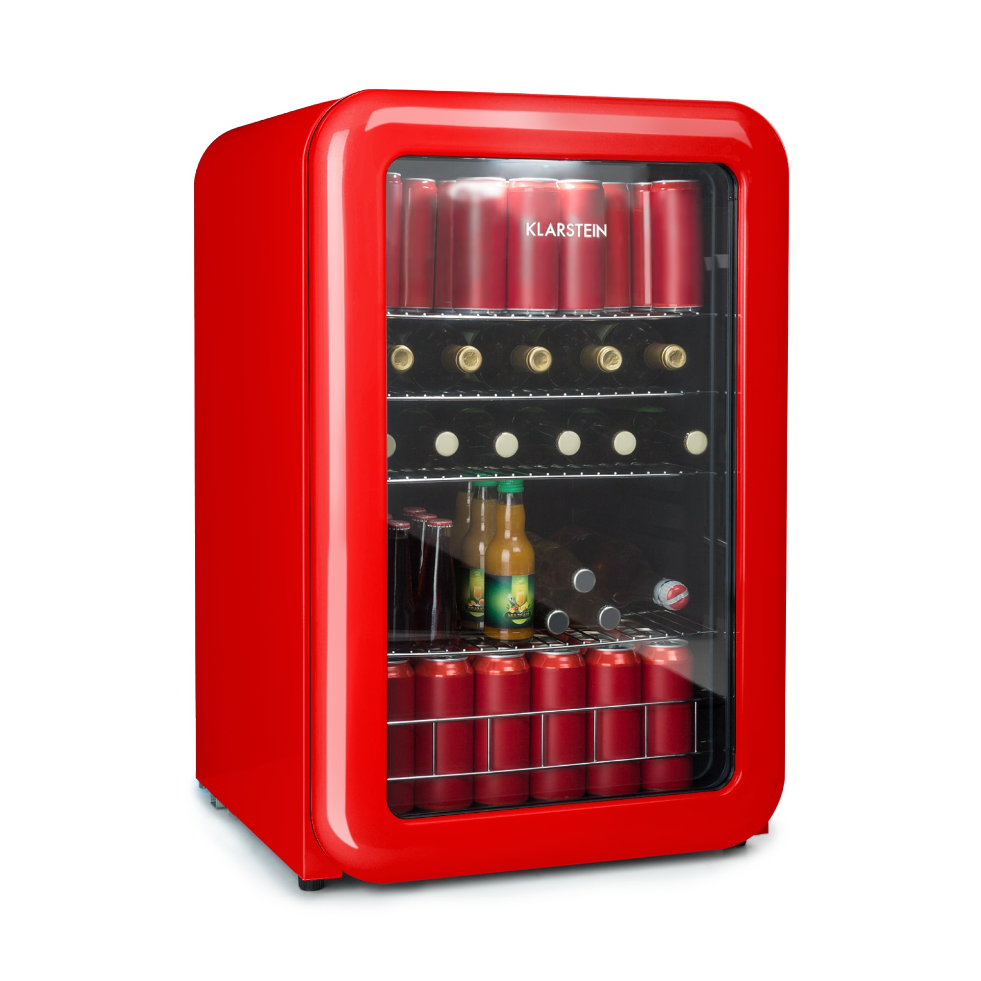 Klarstein PopLife, chladnička na nápoje, chladnička, 115 l, 0-10°C, retro dizajn