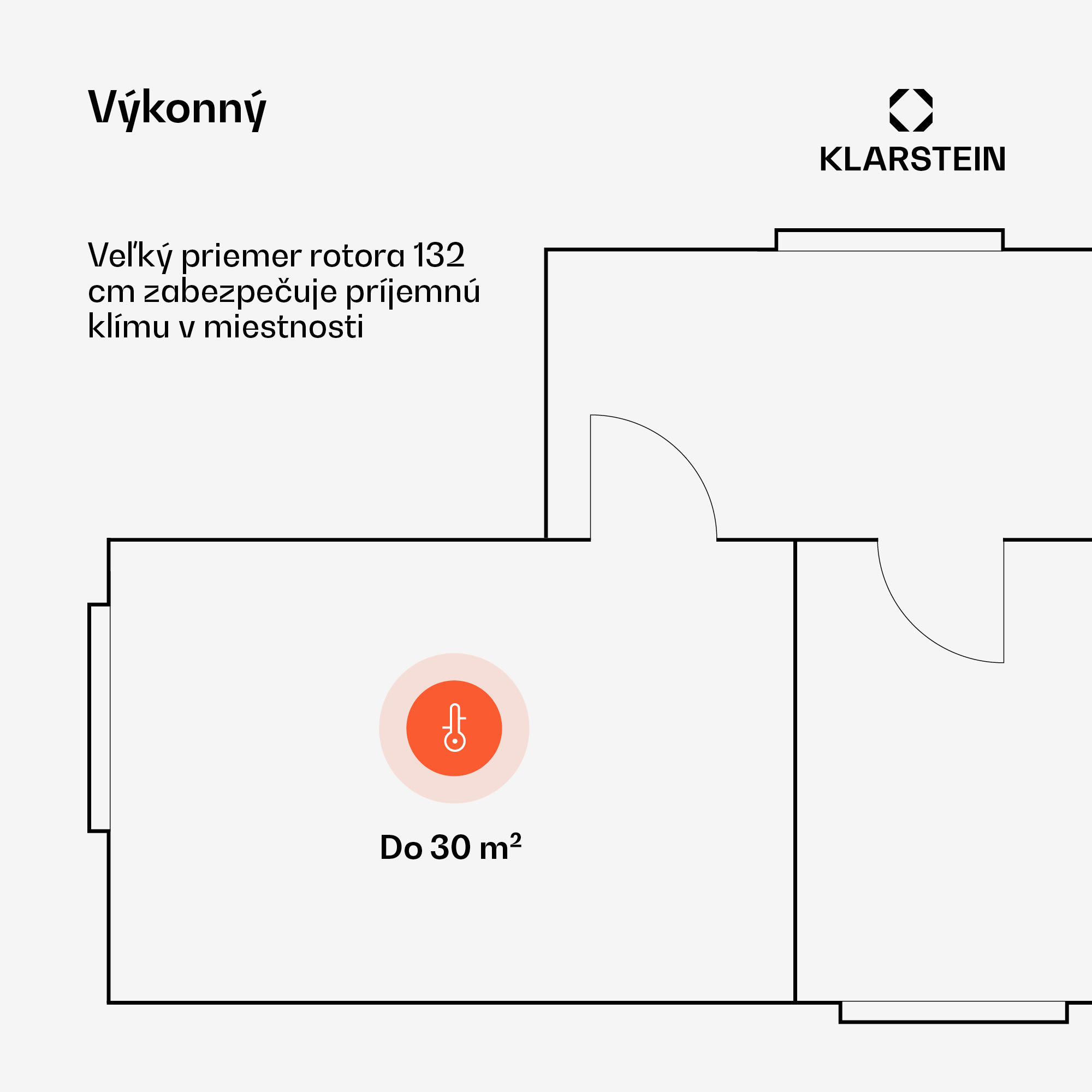 Klarstein Santa Elena 52", Ø 132 cm stropný ventilátor, 9 060 m³/h, lopatky z pravého dreva, 6 nastavení rýchlosti, diaľkové ovládanie – Obrázok 3