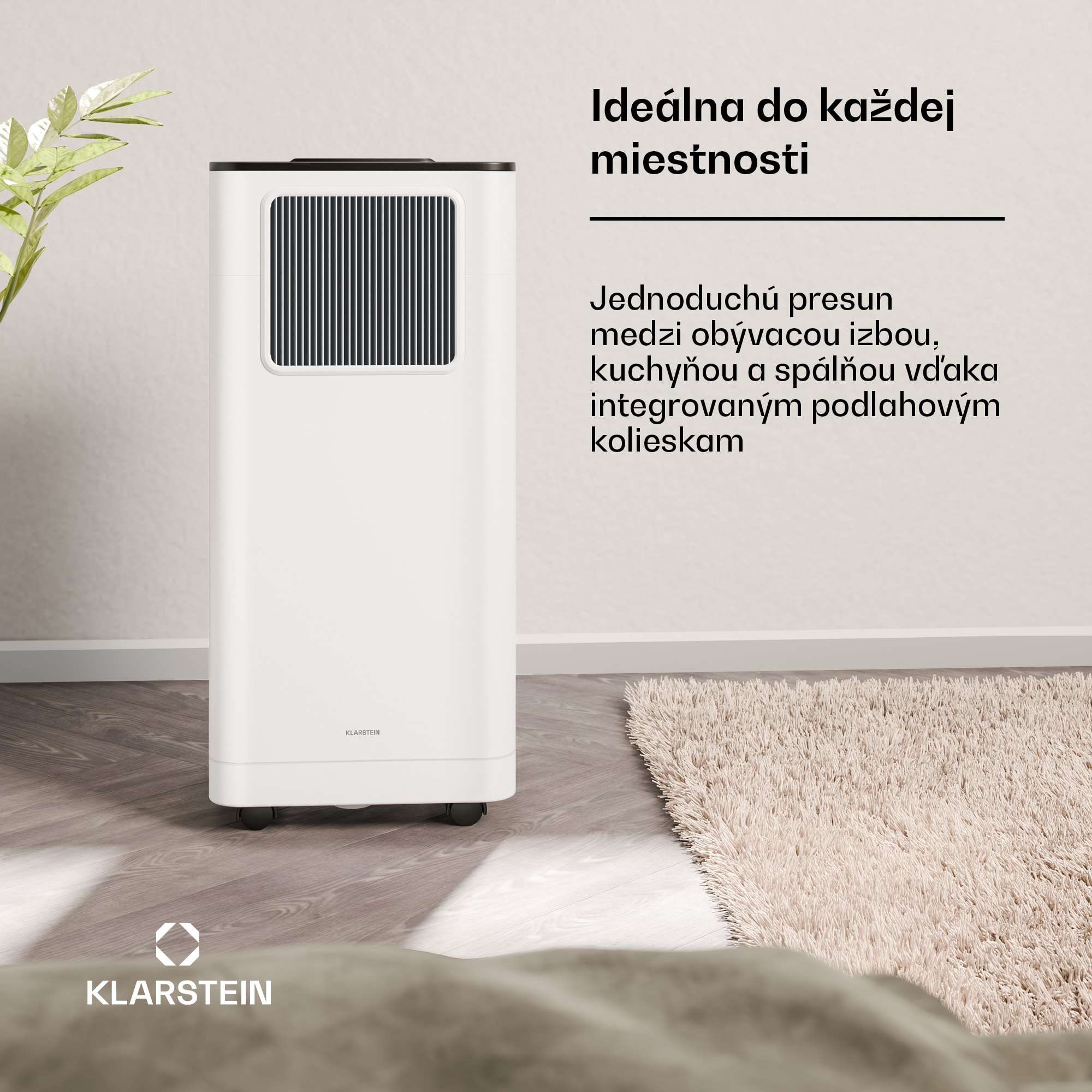 Klarstein Breeze Box 7K Smart PAC klimatizácia, režim 3 v 1, Inteigentné ovládanie, do 25 m², 24-hodinový časovač, mobilná – Obrázok 2