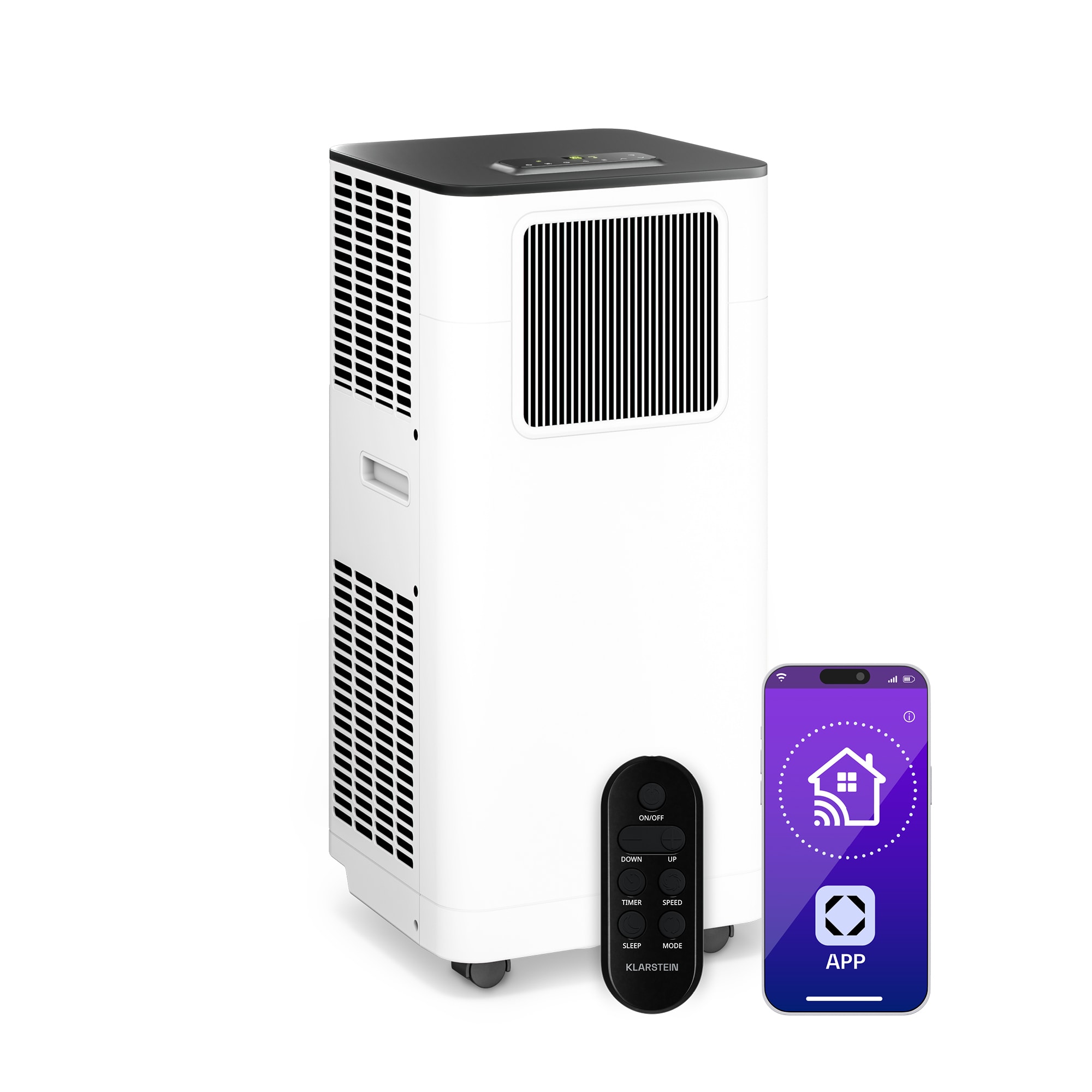 Klarstein Breeze Box 7K Smart PAC klimatizácia, režim 3 v 1, Inteigentné ovládanie, do 25 m², 24-hodinový časovač, mobilná