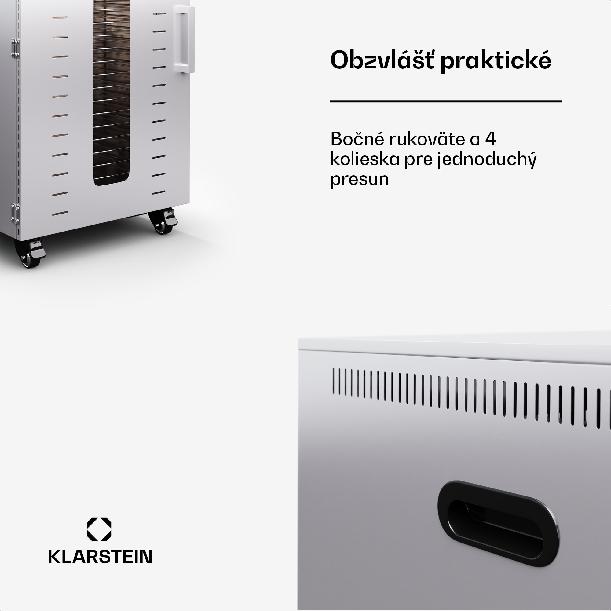 Klarstein MasterJerky 350, sušička, výkon 2 000 W, teplotný rozsah 30 - 90 °C, časovač na 24 hodín, nehrdzavejúca oceľ – Obrázok 5