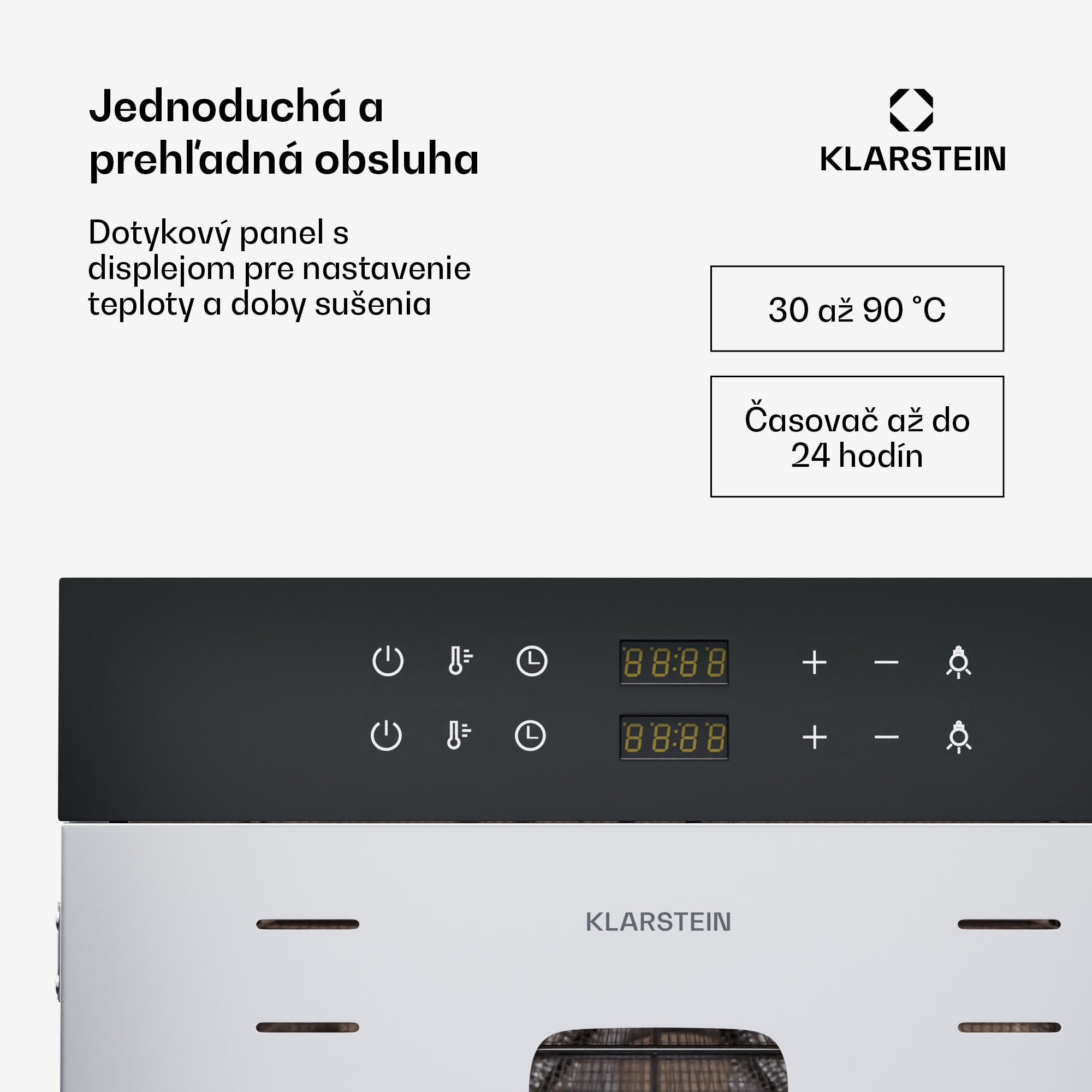 Klarstein Master Jerky 600, sušička, výkon 4 000 W, s dvoma komorami, teplotný rozsah 30 - 90 °C – Obrázok 4