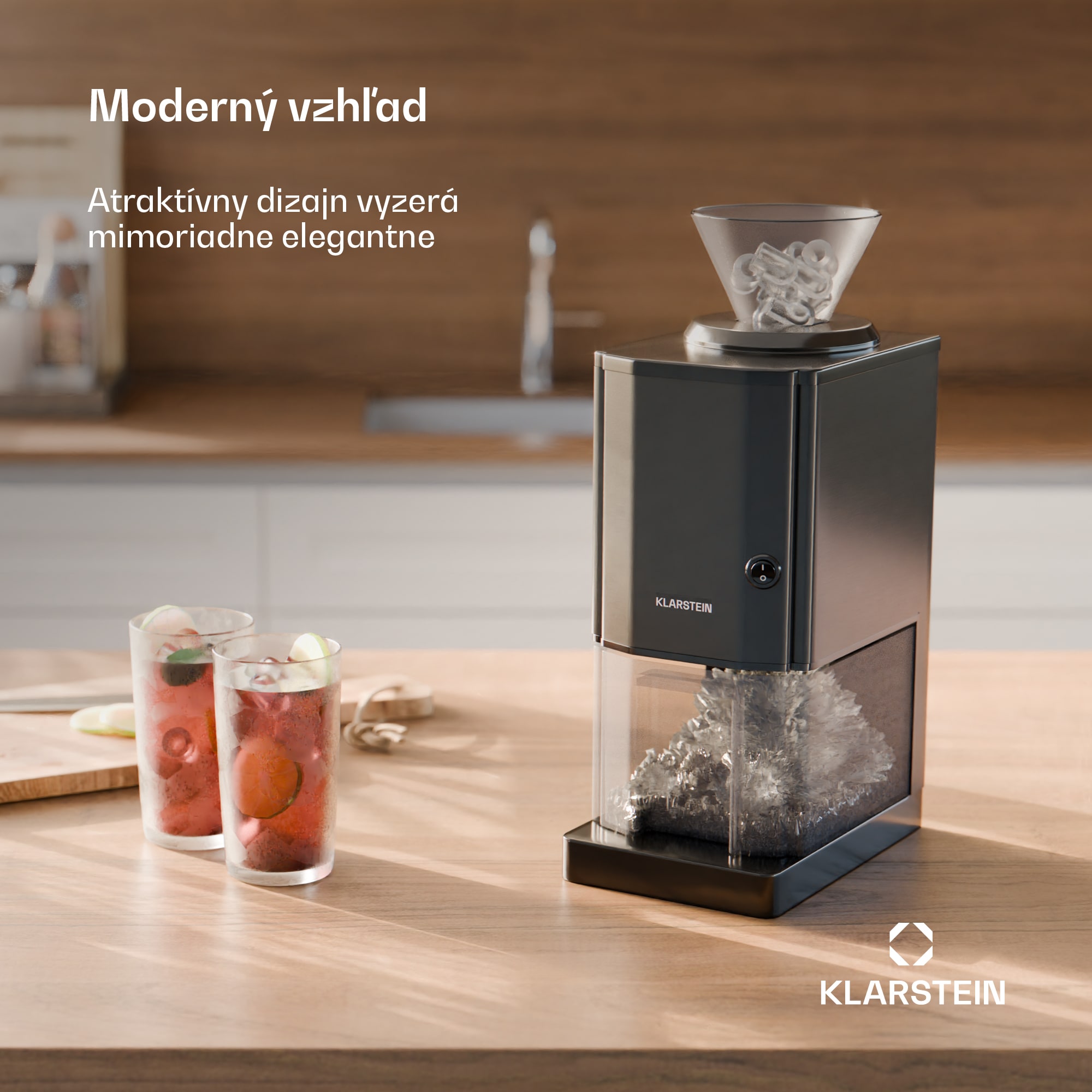 Klarstein Icebreaker drvič ľadu 12 kg/h, nádrž na ľad 3,5 l – Obrázok 5