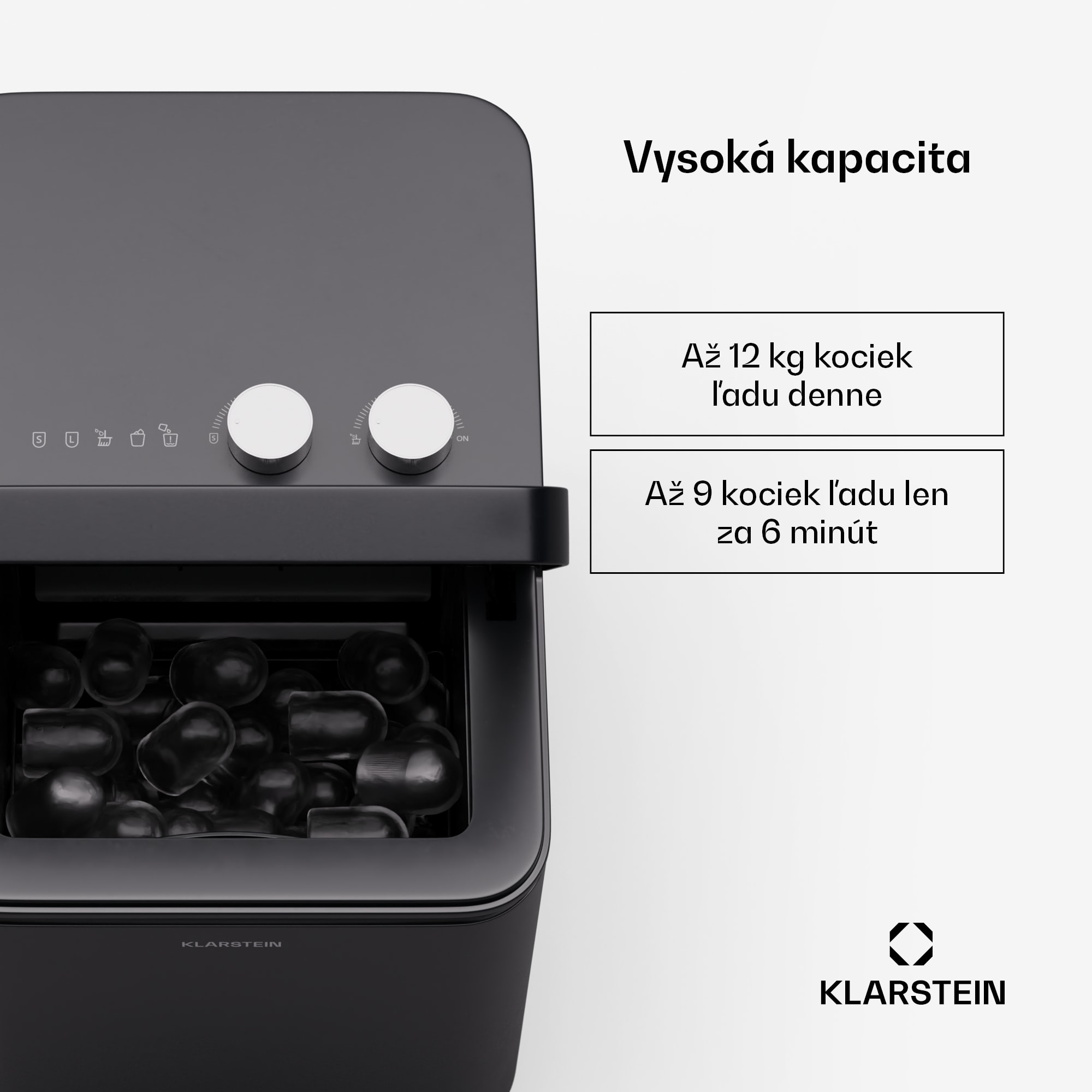 Klarstein IceCraft zmrzlinovač | 2 režimy | 1,3 l studenej vody | automatické čistenie | 12 kg/24 h – Obrázok 2