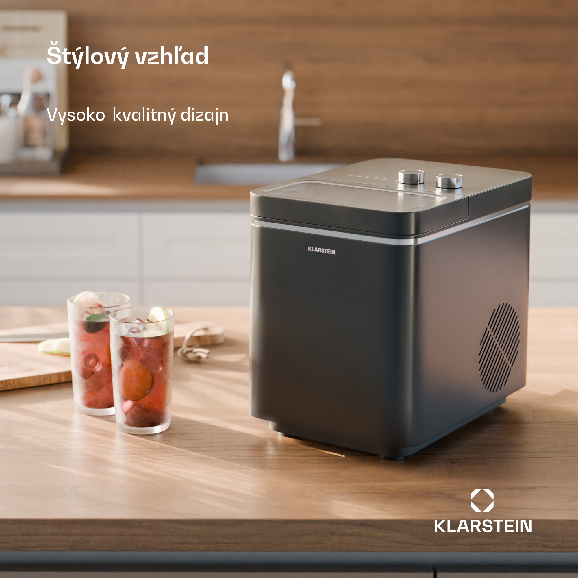 Klarstein IceCraft zmrzlinovač | 2 režimy | 1,3 l studenej vody | automatické čistenie | 12 kg/24 h – Obrázok 3