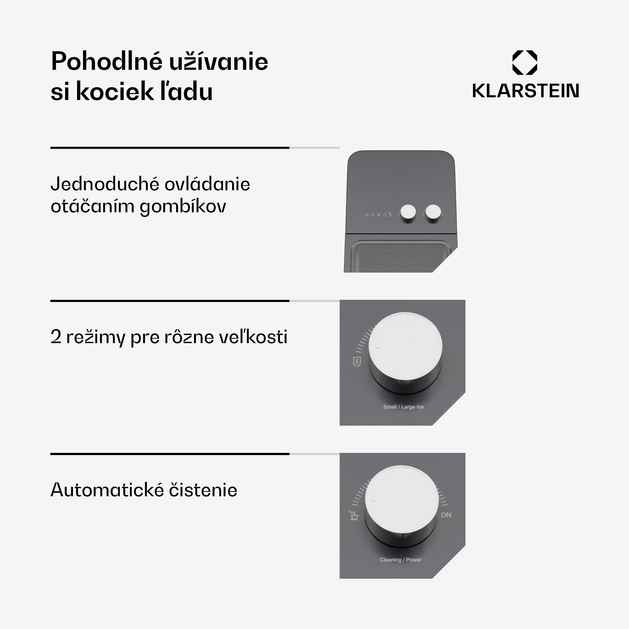 Klarstein IceCraft zmrzlinovač | 2 režimy | 1,3 l studenej vody | automatické čistenie | 12 kg/24 h – Obrázok 4