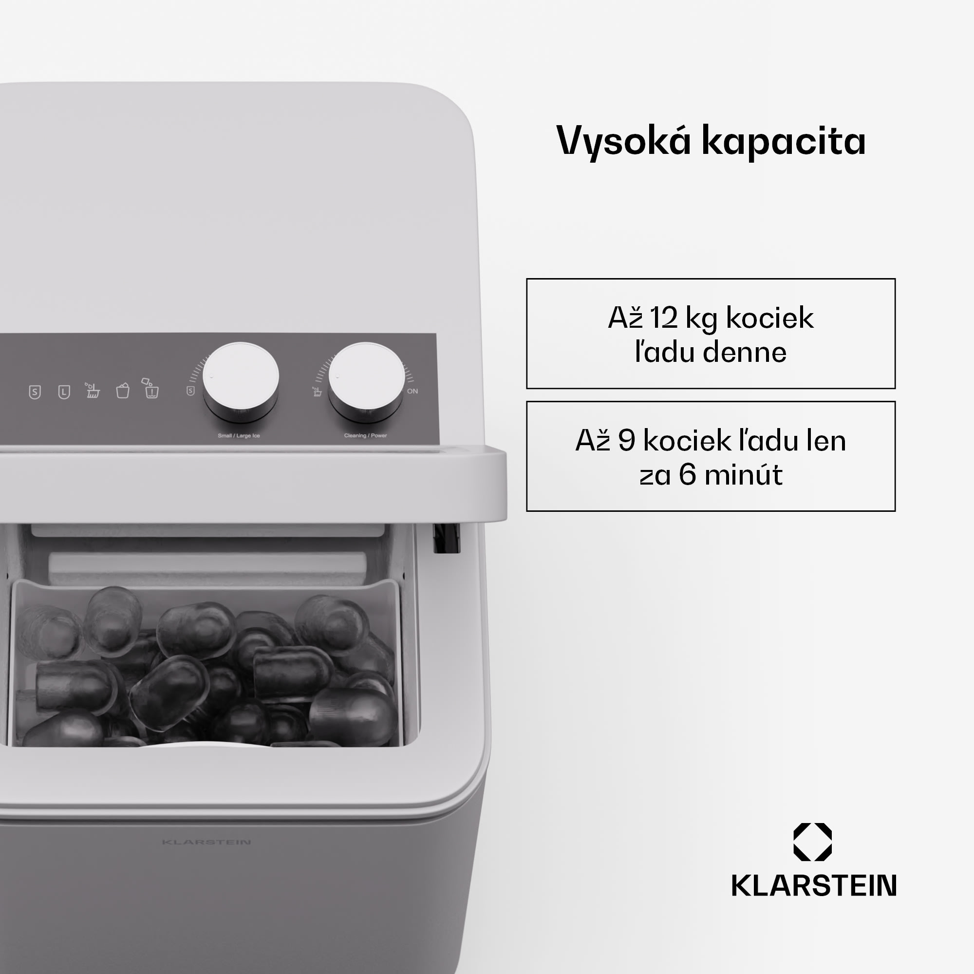 Klarstein IceCraft zmrzlinovač | 2 režimy | 1,3 l studenej vody | automatické čistenie | 12 kg/24 h – Obrázok 2