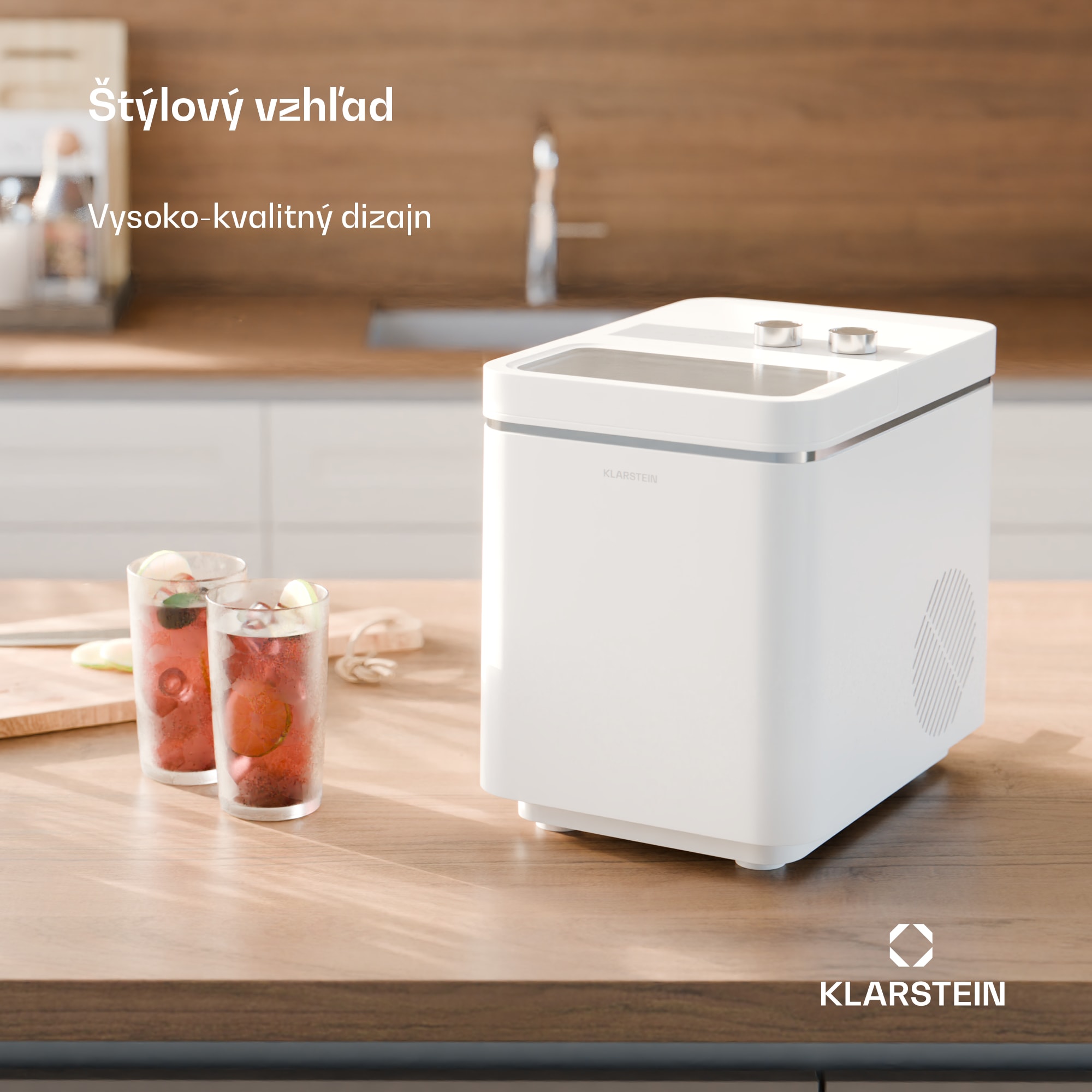 Klarstein IceCraft zmrzlinovač | 2 režimy | 1,3 l studenej vody | automatické čistenie | 12 kg/24 h – Obrázok 3