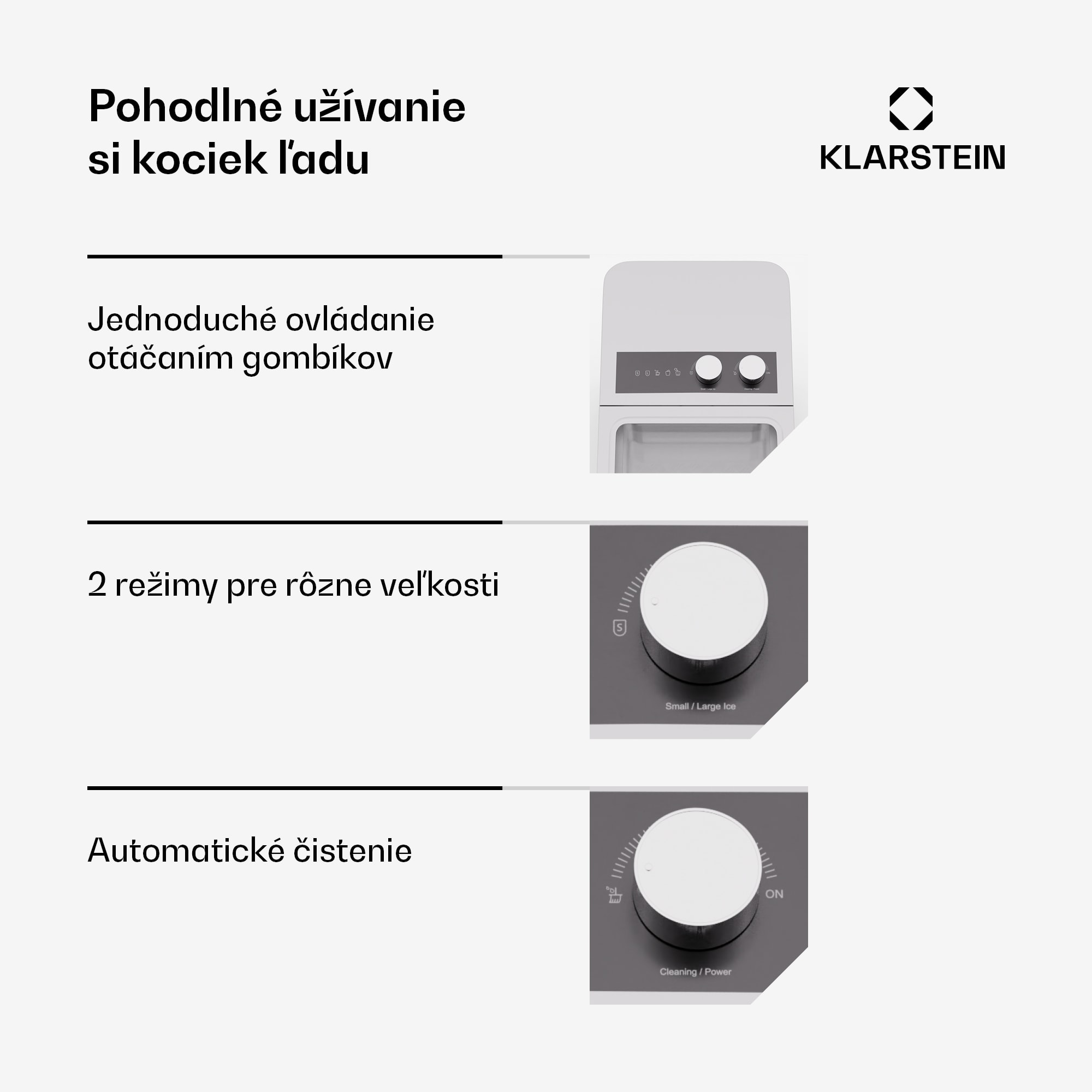 Klarstein IceCraft zmrzlinovač | 2 režimy | 1,3 l studenej vody | automatické čistenie | 12 kg/24 h – Obrázok 4