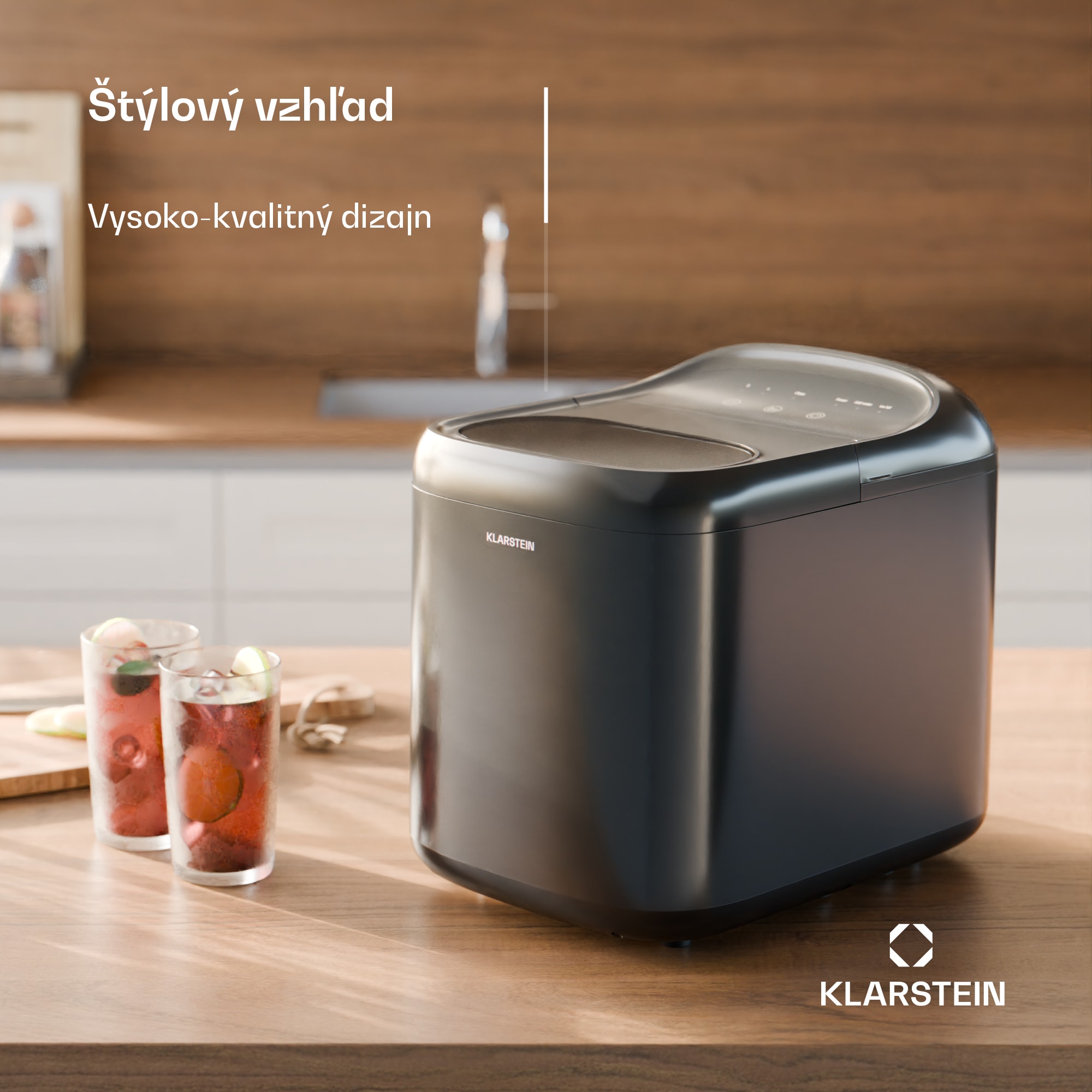 Klarstein SparkIce stroj na výrobu ľadu, 2 režimy, 1,5 l studenej vody, automatické čistenie, 15 kg/24 hod – Obrázok 3