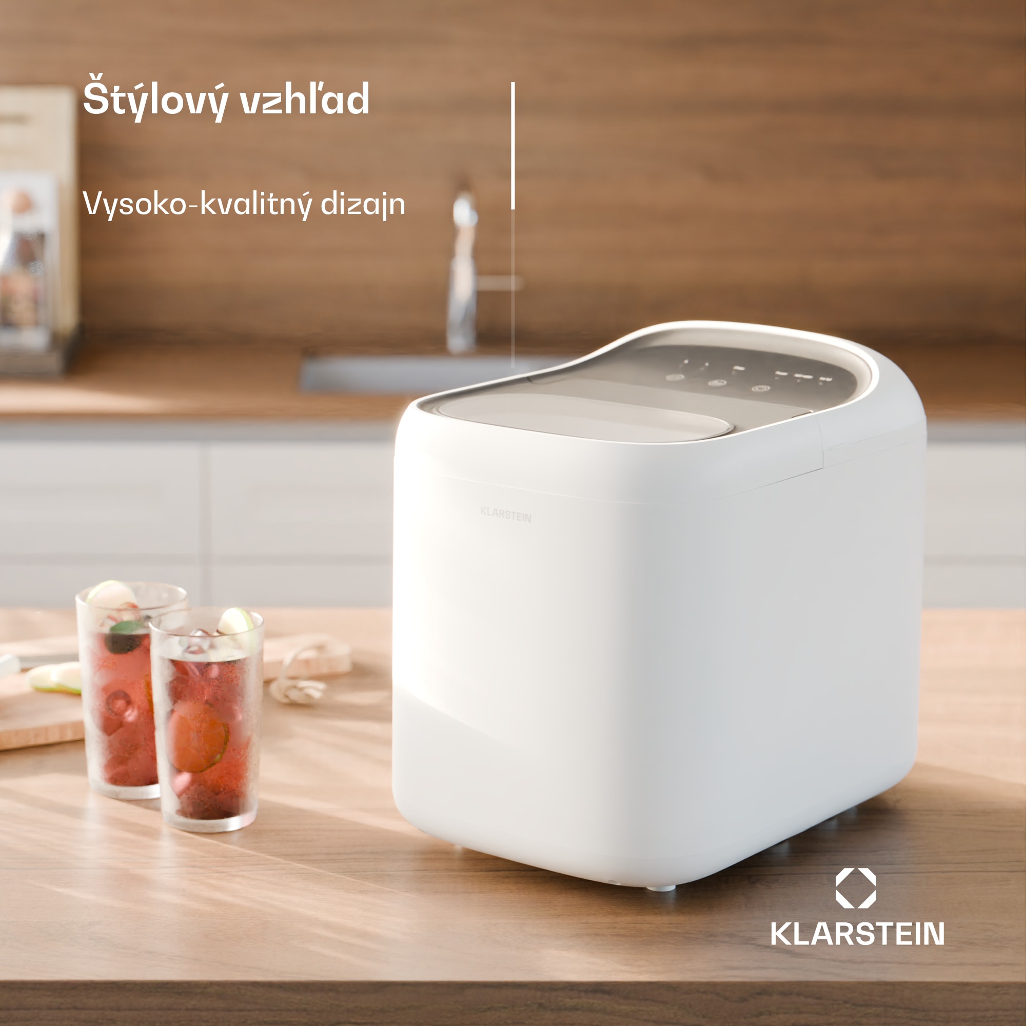Klarstein SparkIce zmrzlinovač | 2 režimy | 1,5 l studenej vody | automatické čistenie | 15 kg/24h – Obrázok 3