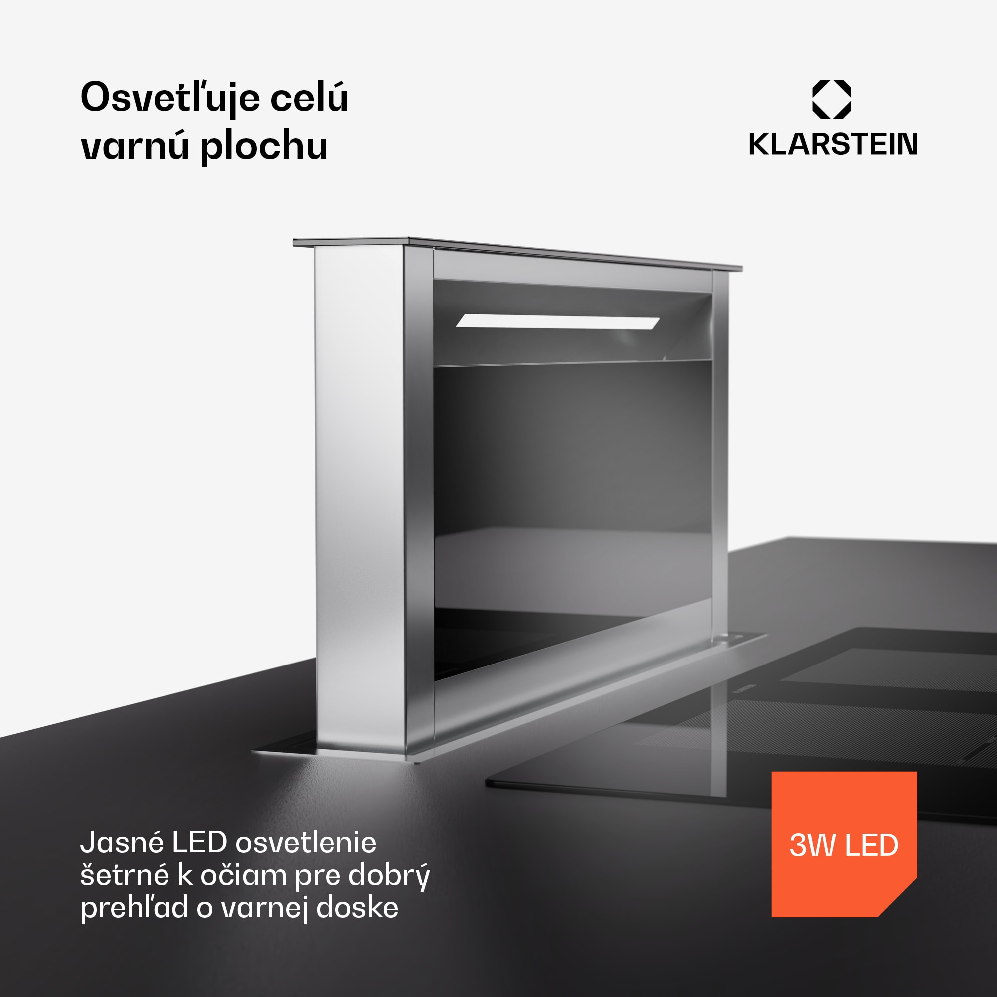 Klarstein Royal Flush Eco Slim 60, digestor, 60 cm, 713 m³/h, A – Obrázok 5