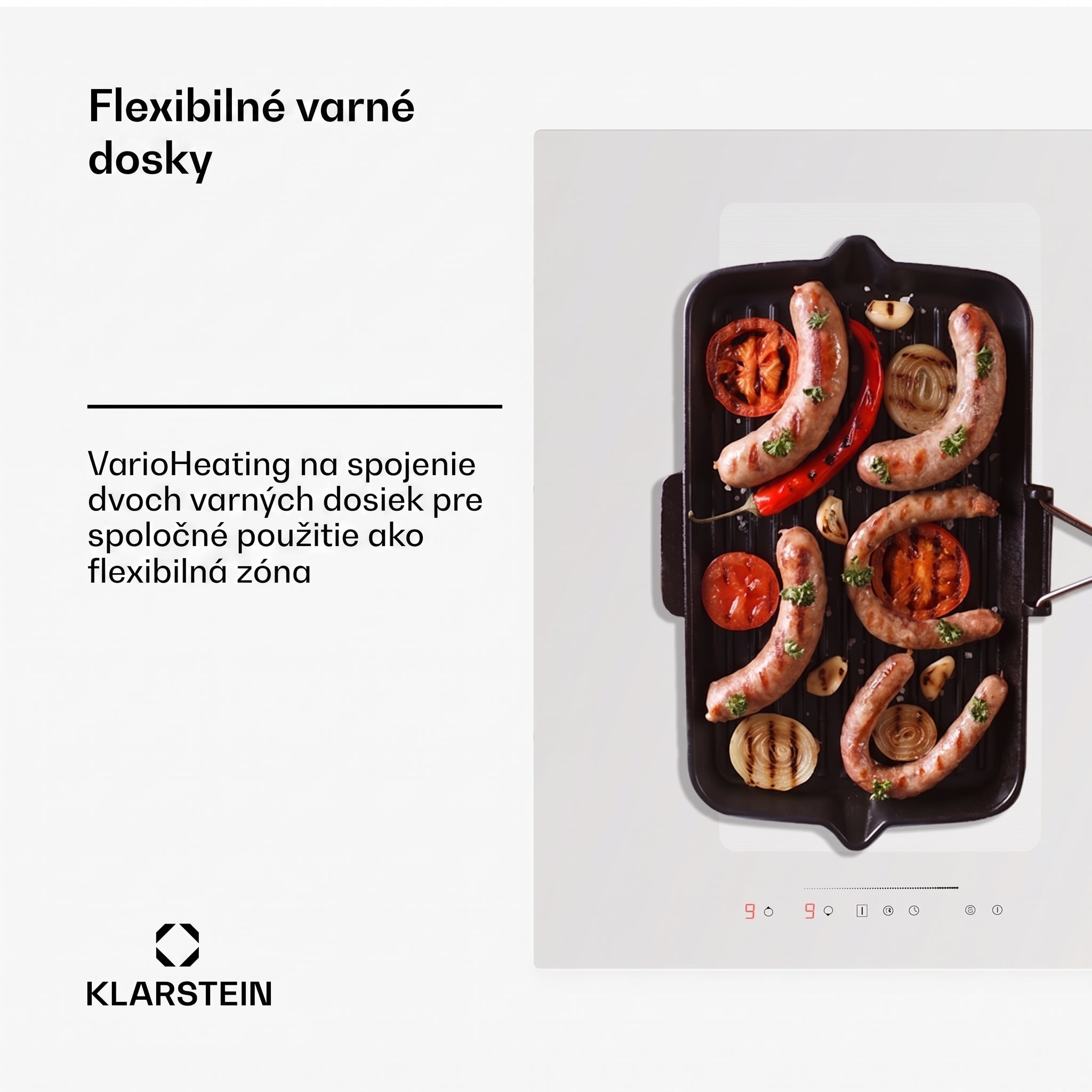 Klarstein Full House 90 Down Air System, indukčná varná doskA digestor, 477 m³/h, trieda energetickej účinnosti A+ – Obrázok 3
