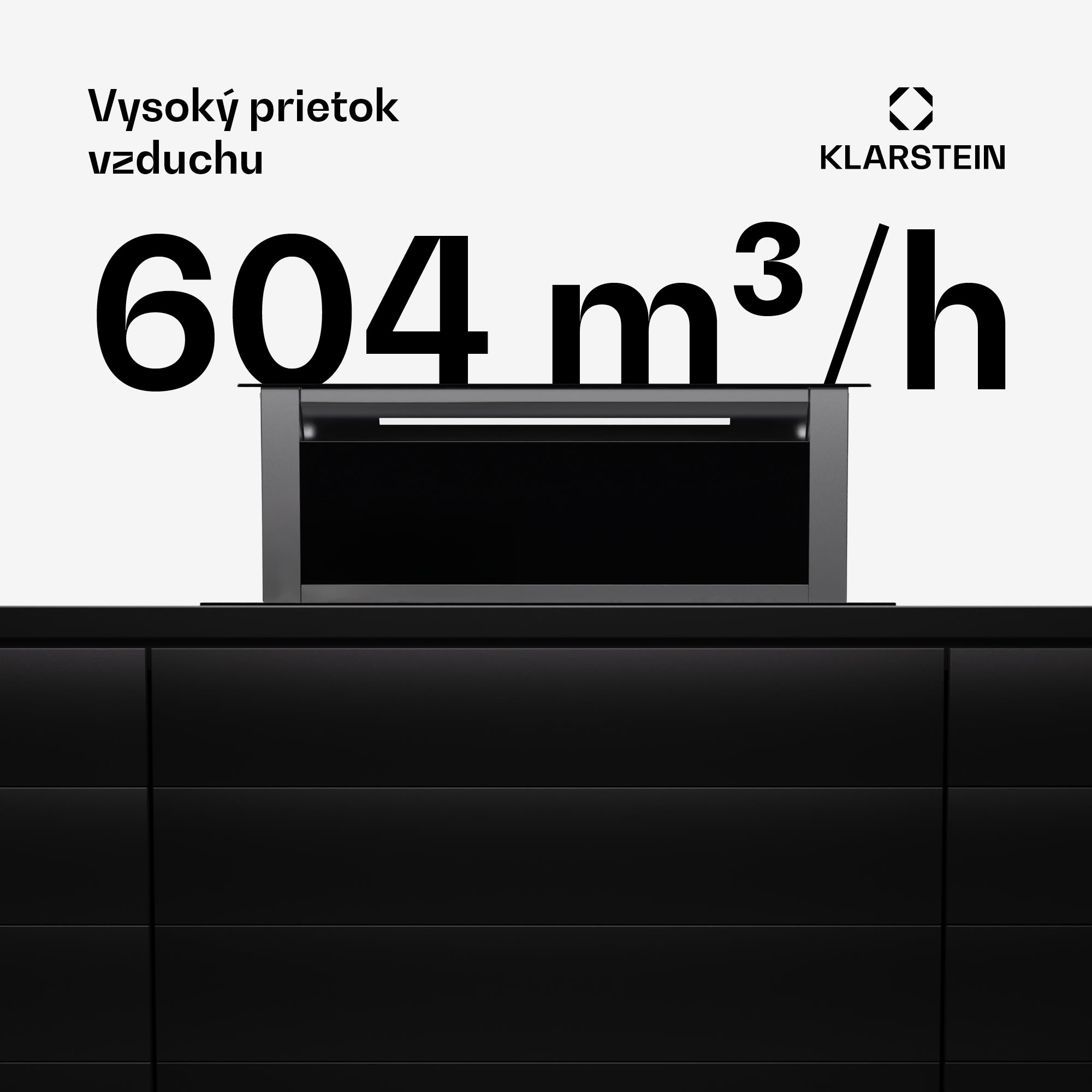 Klarstein Royal Flush Eco, digestor, 90 cm, 604 m³/h, A+ – Obrázok 2