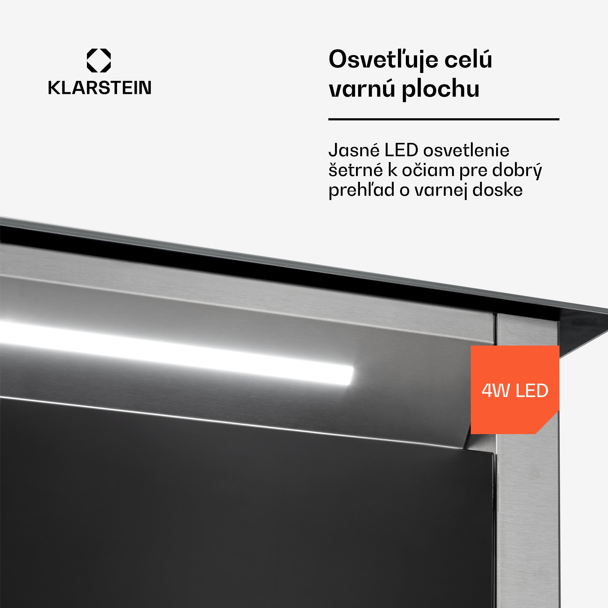 Klarstein Royal Flush Eco, digestor, 90 cm, 604 m³/h, A+ – Obrázok 5