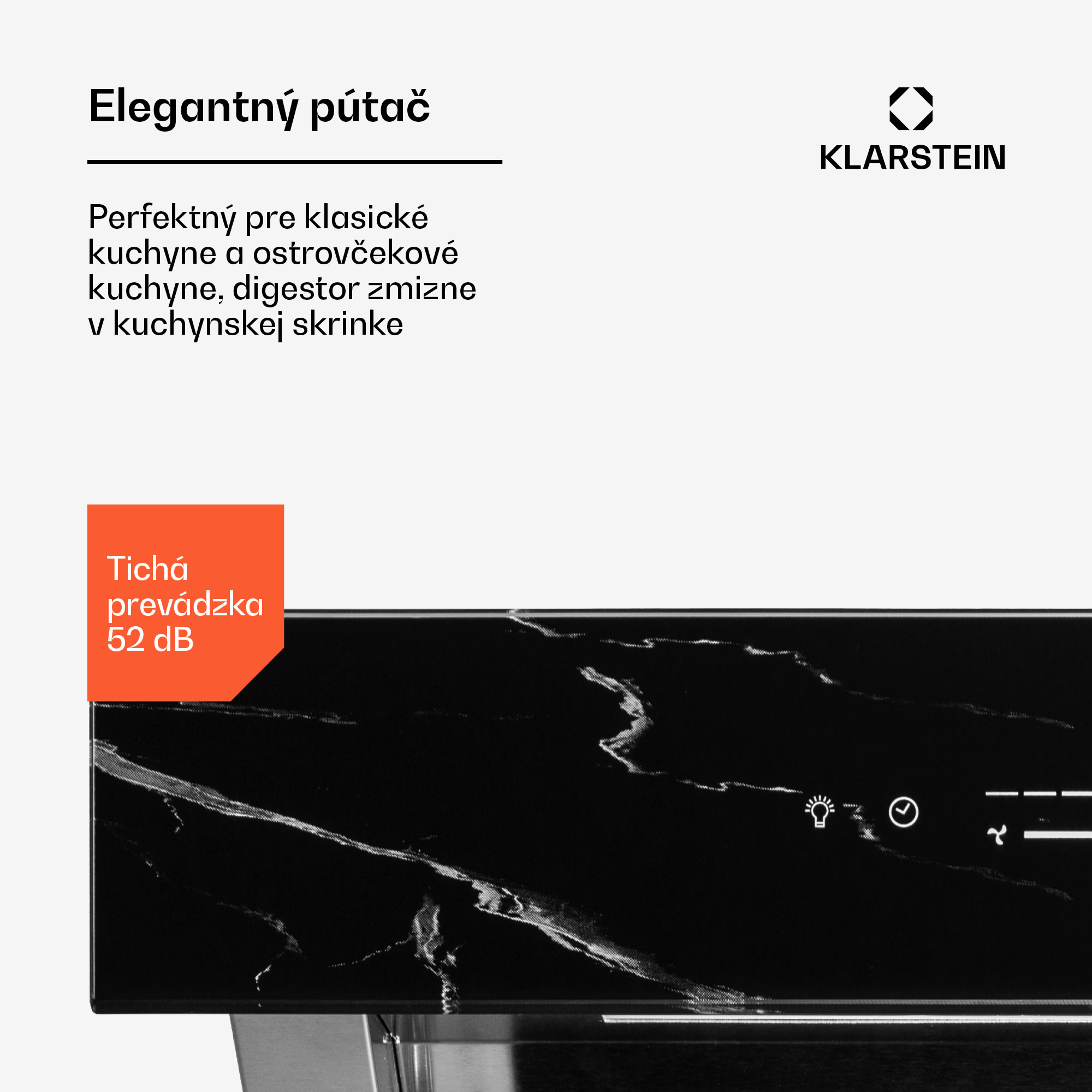 Klarstein Royal Flush Eco, digestor, 60 cm, 604 m³/h, A+ – Obrázok 4