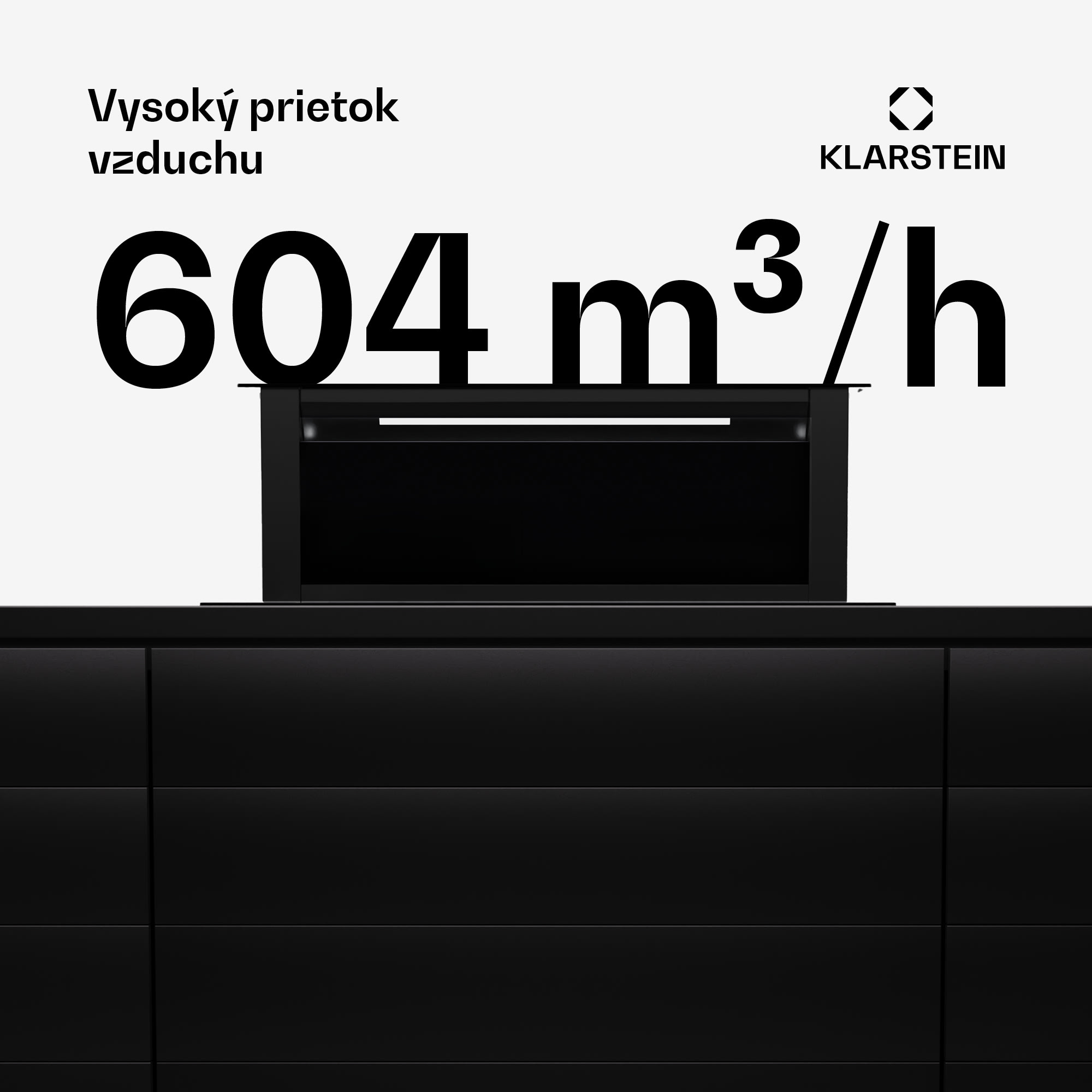 Klarstein Royal Flush Eco, digestor, 90 cm, 604 m³/h, A+ – Obrázok 2