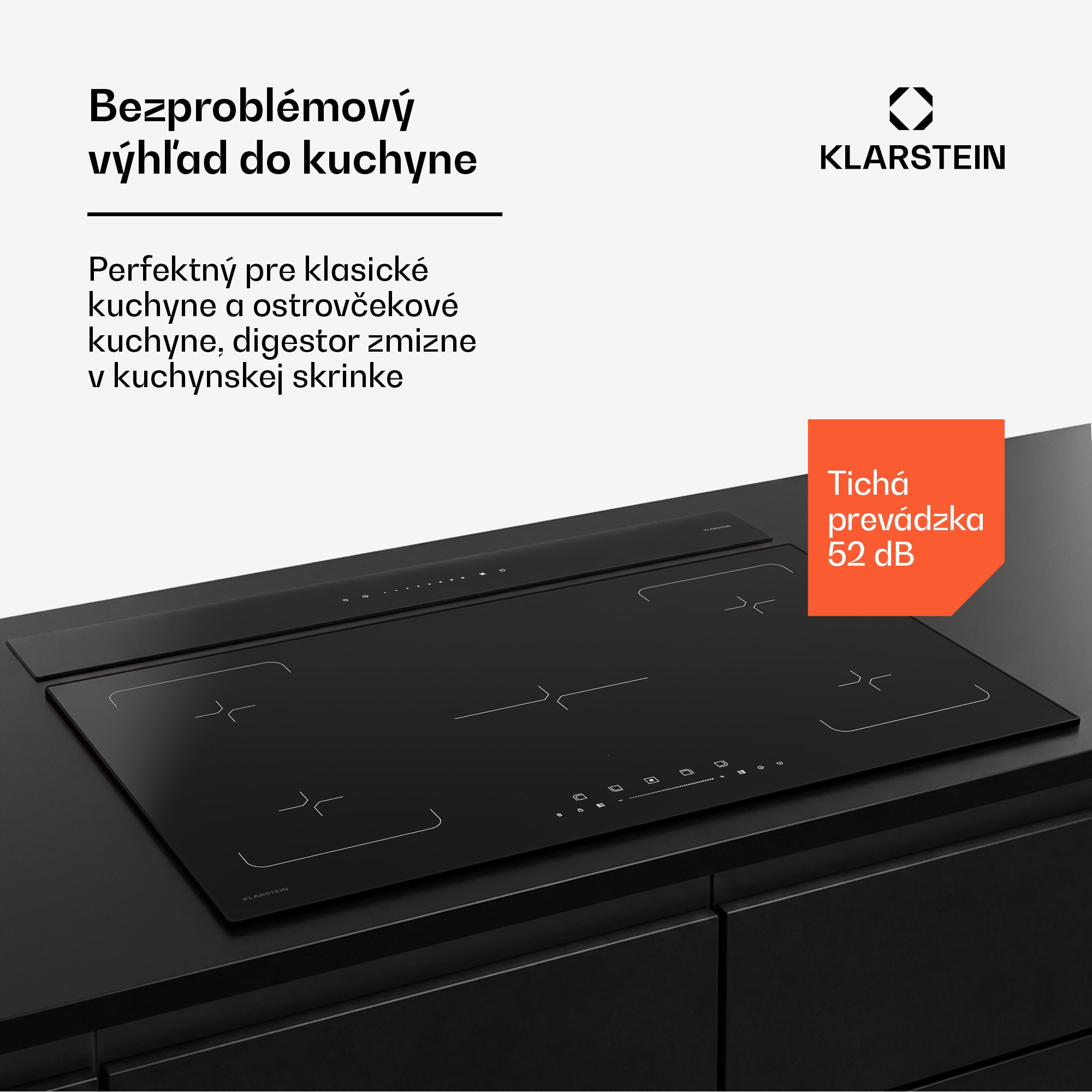 Klarstein Royal Flush Eco, digestor, 90 cm, 604 m³/h, A+ – Obrázok 4