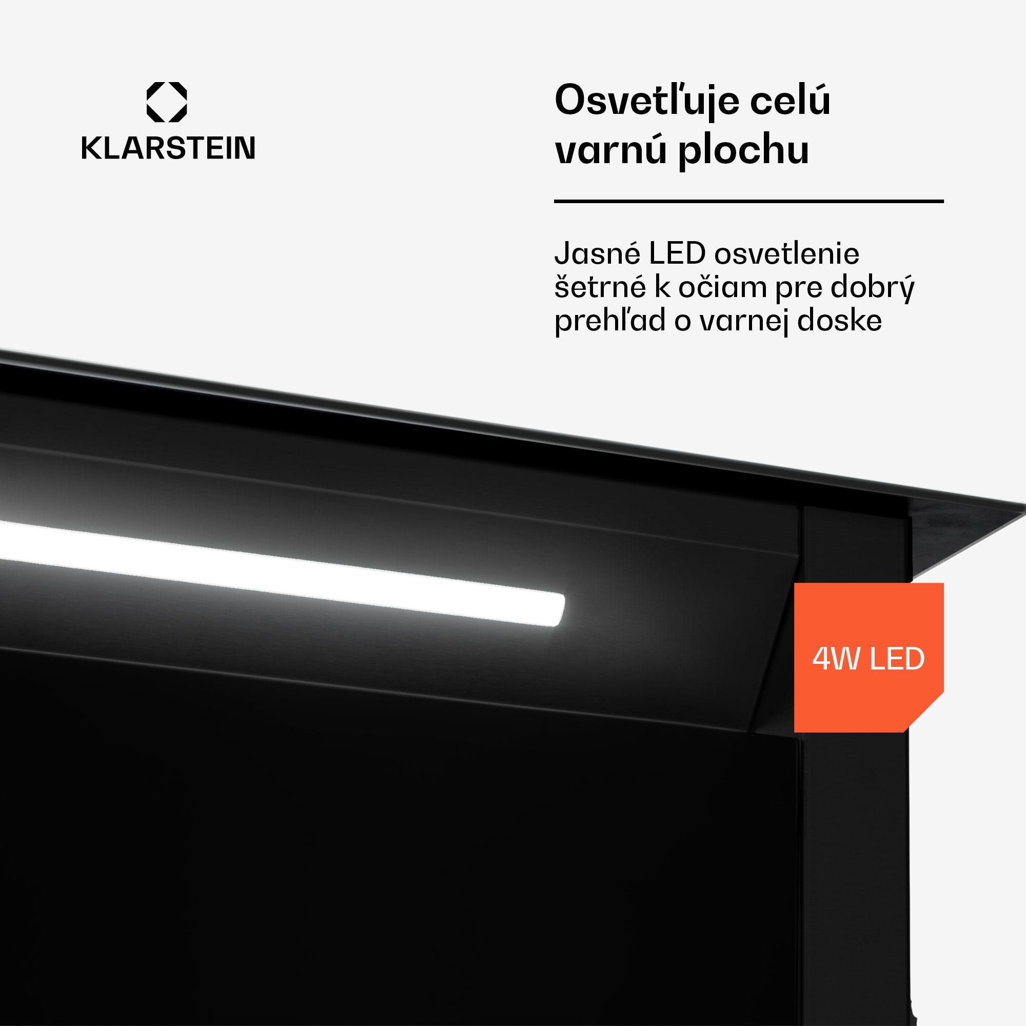 Klarstein Royal Flush Eco, digestor, 90 cm, 604 m³/h, A+ – Obrázok 5
