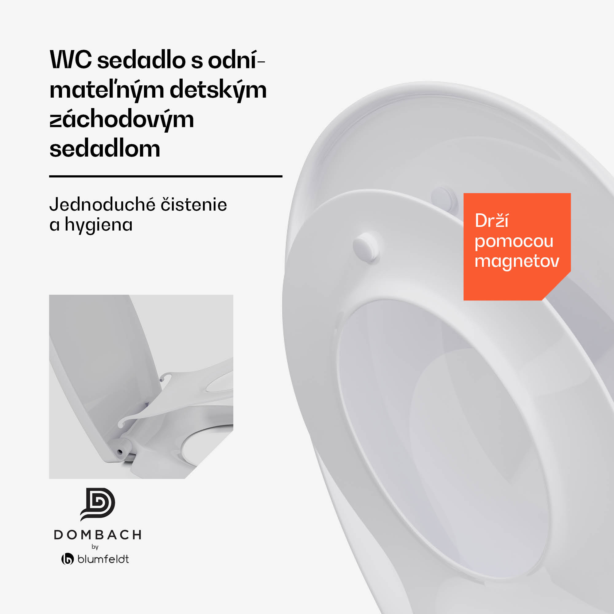 Blumfeldt Lil'Loo odnímateľné detské WC sedadlo | Antibakteriálne | Soft-Close | Do 175 kg – Obrázok 2