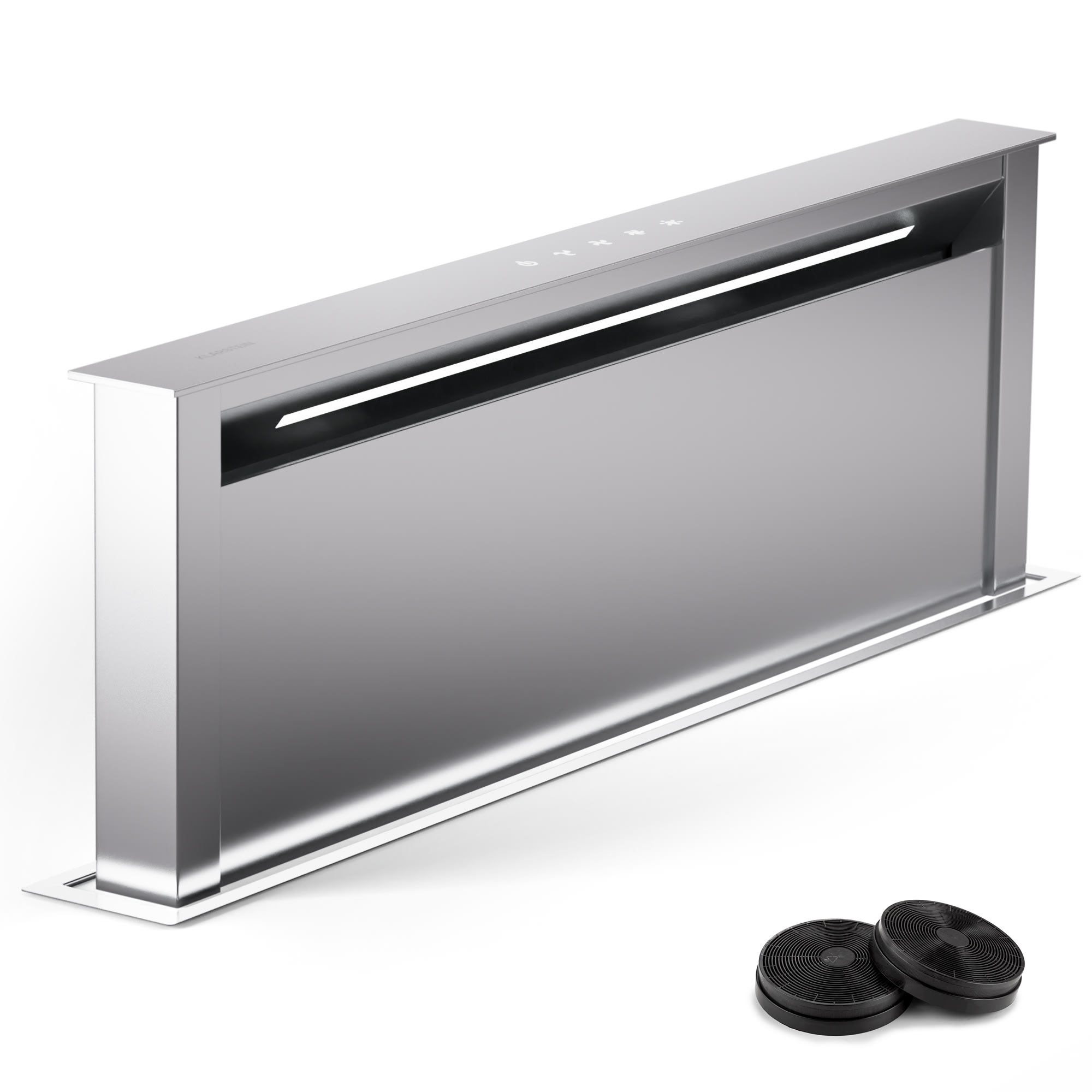 Klarstein Royal Flush Eco 90 digestor 90 cm 604 m³/h EEK A++ vrátane filtrov s aktívnym uhlím