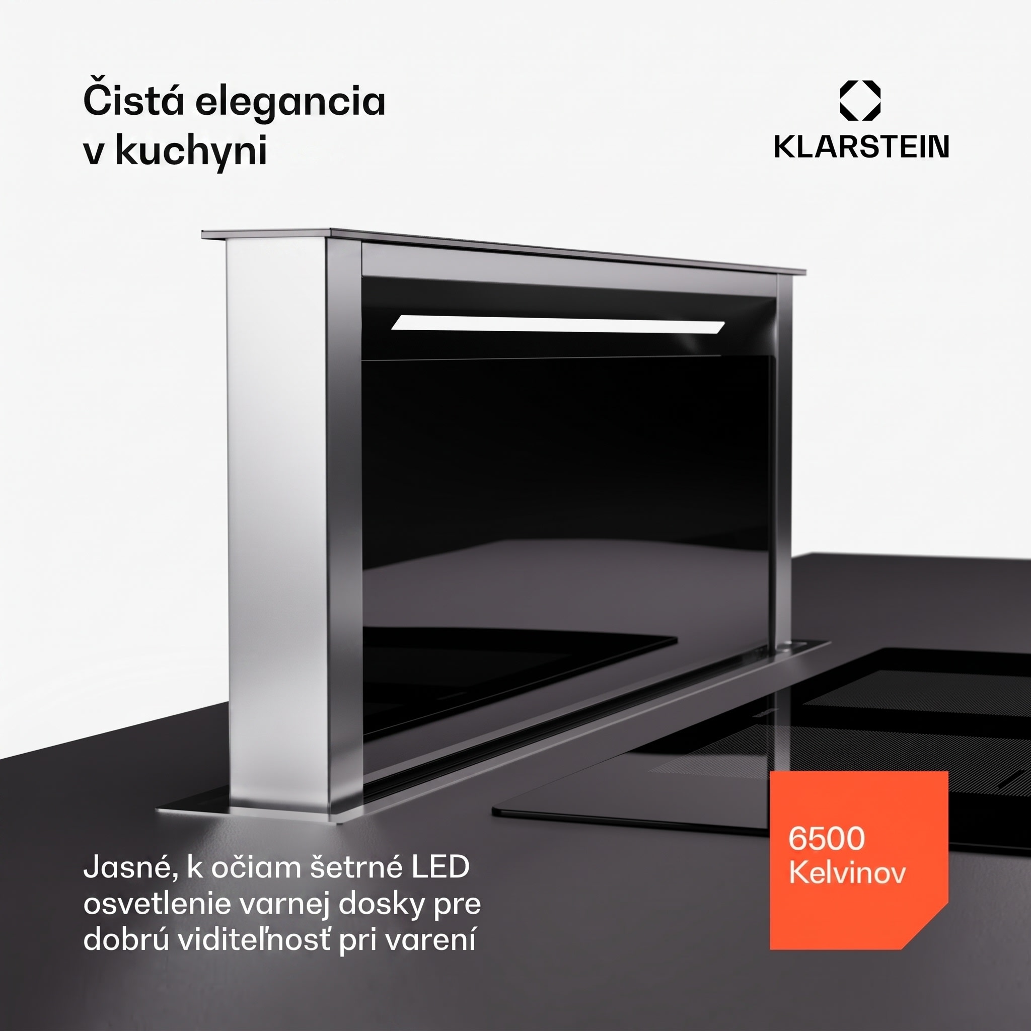 Klarstein Royal Flush Eco 75 digestor 75 cm 714 m³/h EEK A++ vrátane filtrov s aktívnym uhlím – Obrázok 2