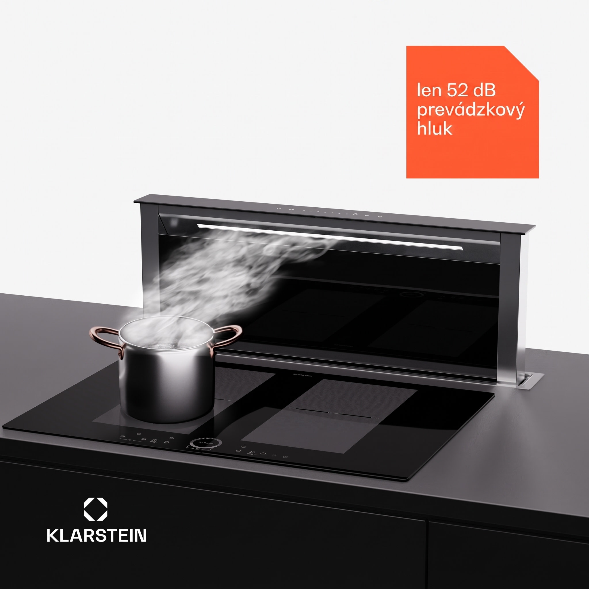 Klarstein Royal Flush Eco 75 digestor 75 cm 714 m³/h EEK A++ vrátane filtrov s aktívnym uhlím – Obrázok 5