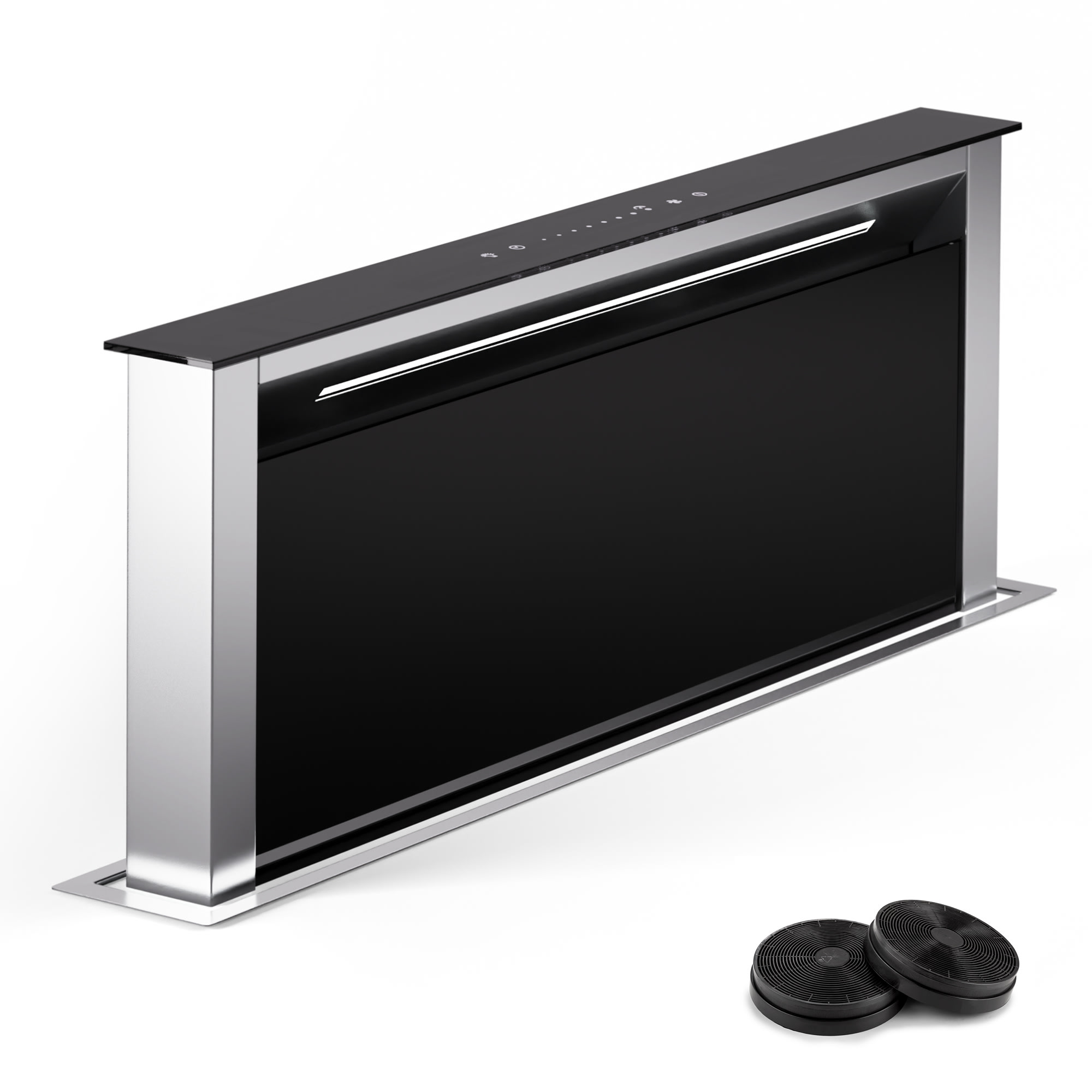 Klarstein Royal Flush Eco 75 digestor 75 cm 714 m³/h EEK A++ vrátane filtrov s aktívnym uhlím