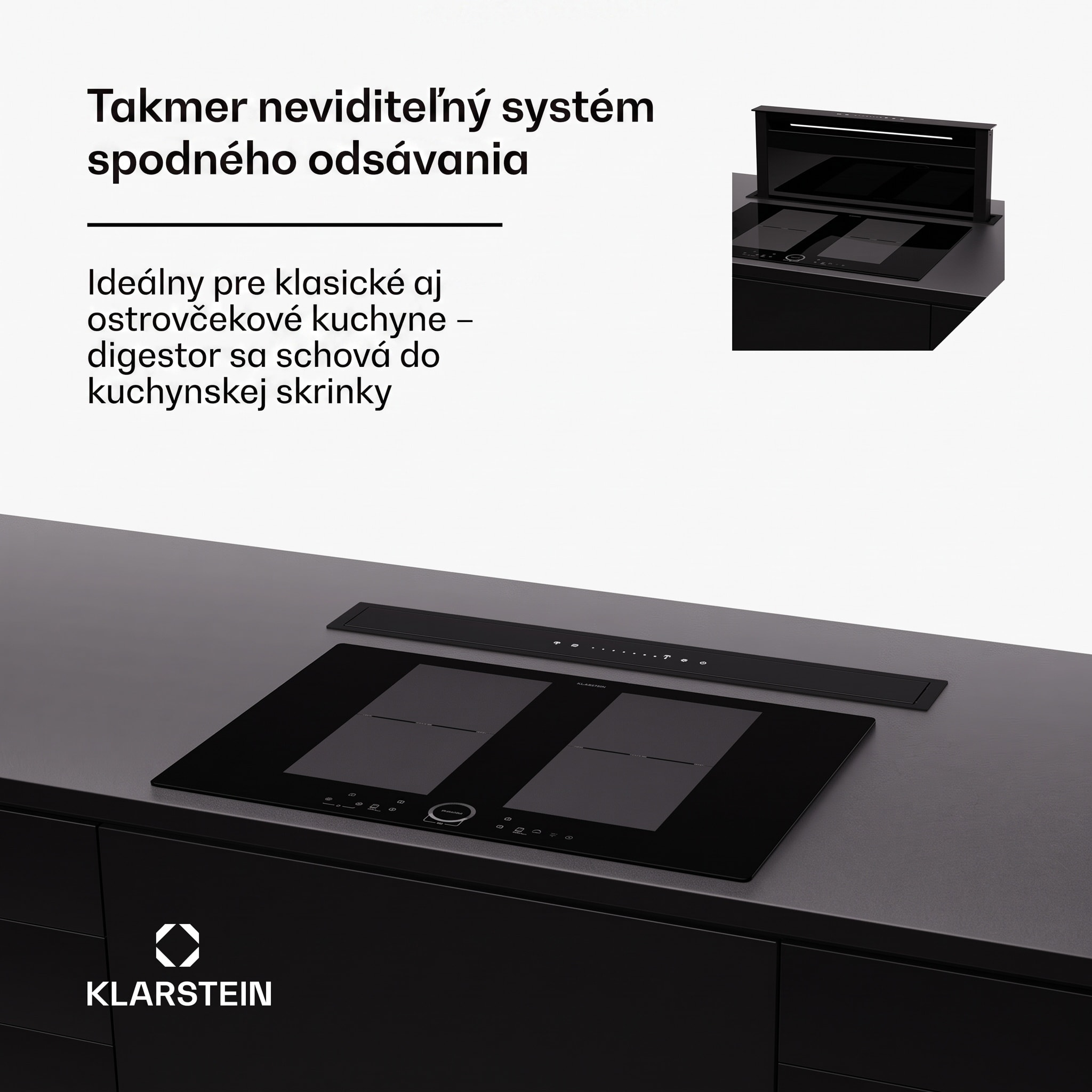 Klarstein Royal Flush Eco 75 digestor 75 cm 714 m³/h EEK A++ – Obrázok 4