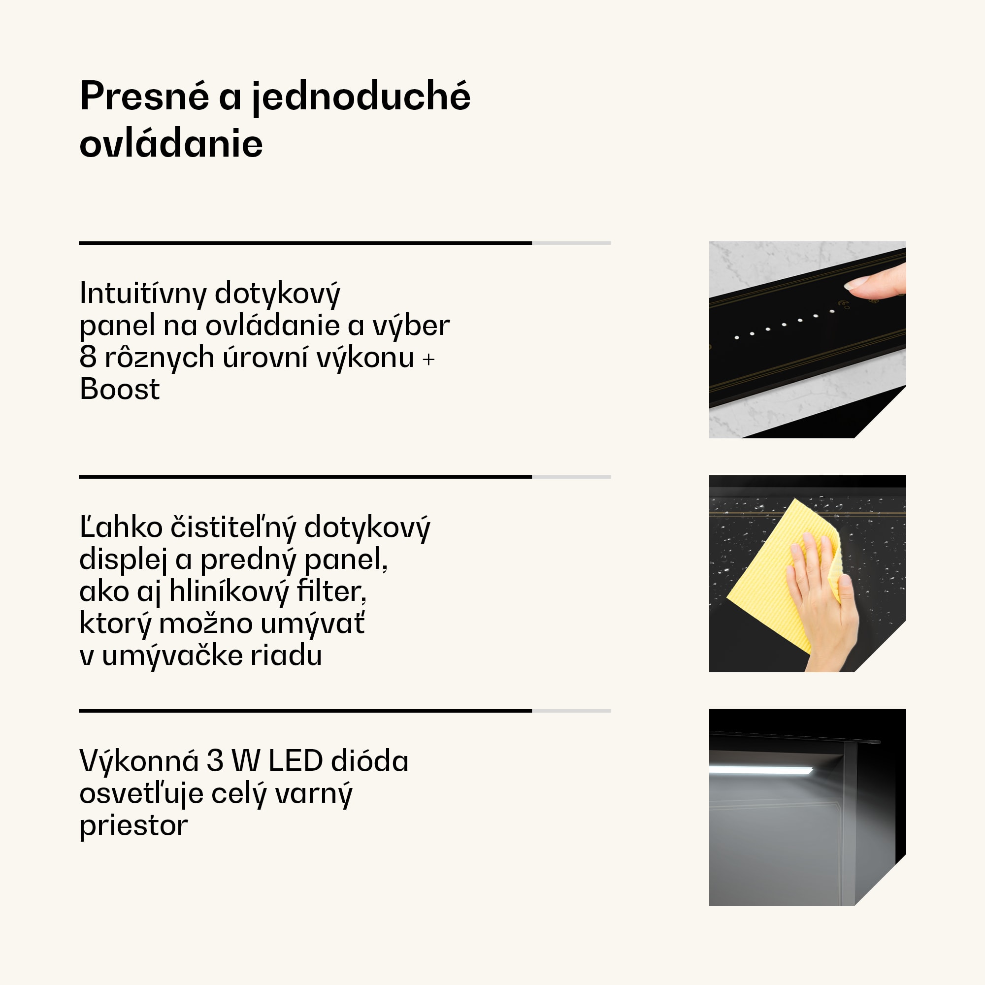 Klarstein Victoria Downdraft digestor | 60 cm | A++ | 8 úrovní + boost | až do 713 m³/h | 120 W – Obrázok 5