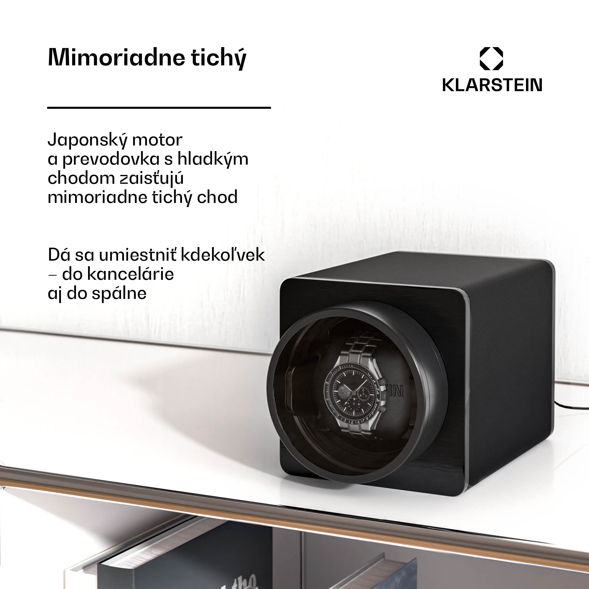 Klarstein TimeSync navíjač hodín | 1 hodina | 5 režimov | 3 smery | vegánsky | univerzálna veľkosť | tichý – Obrázok 3