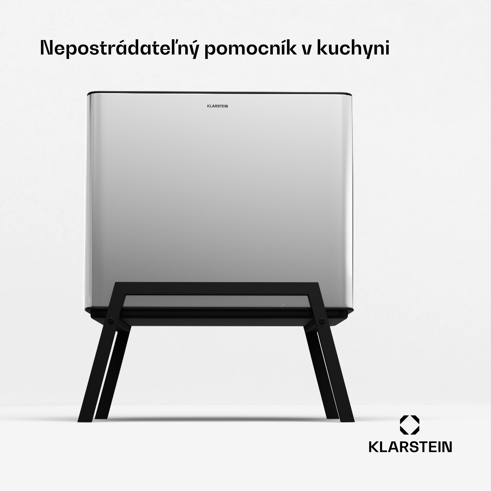 Klarstein Yuma odpadkový kôš 40 l vrátane kompostéra so stojanmi a filtrom pachov – Obrázok 2
