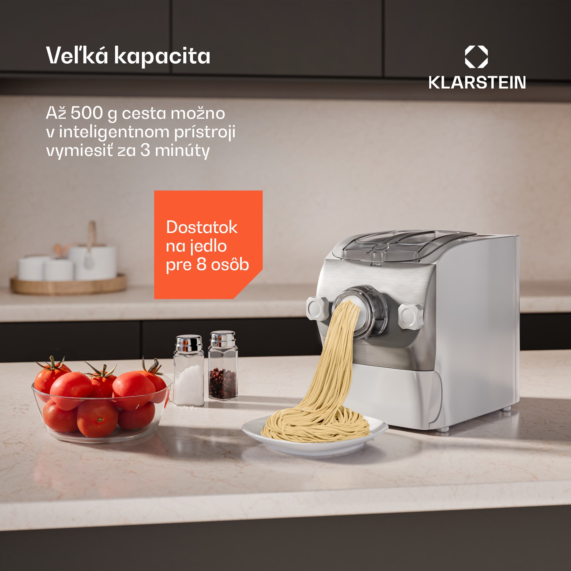 Klarstein Pastamania strojček na cestoviny, 7 nástavcov, cestoviny + ravioli, 260 W, jednoduché čistenie – Obrázok 5