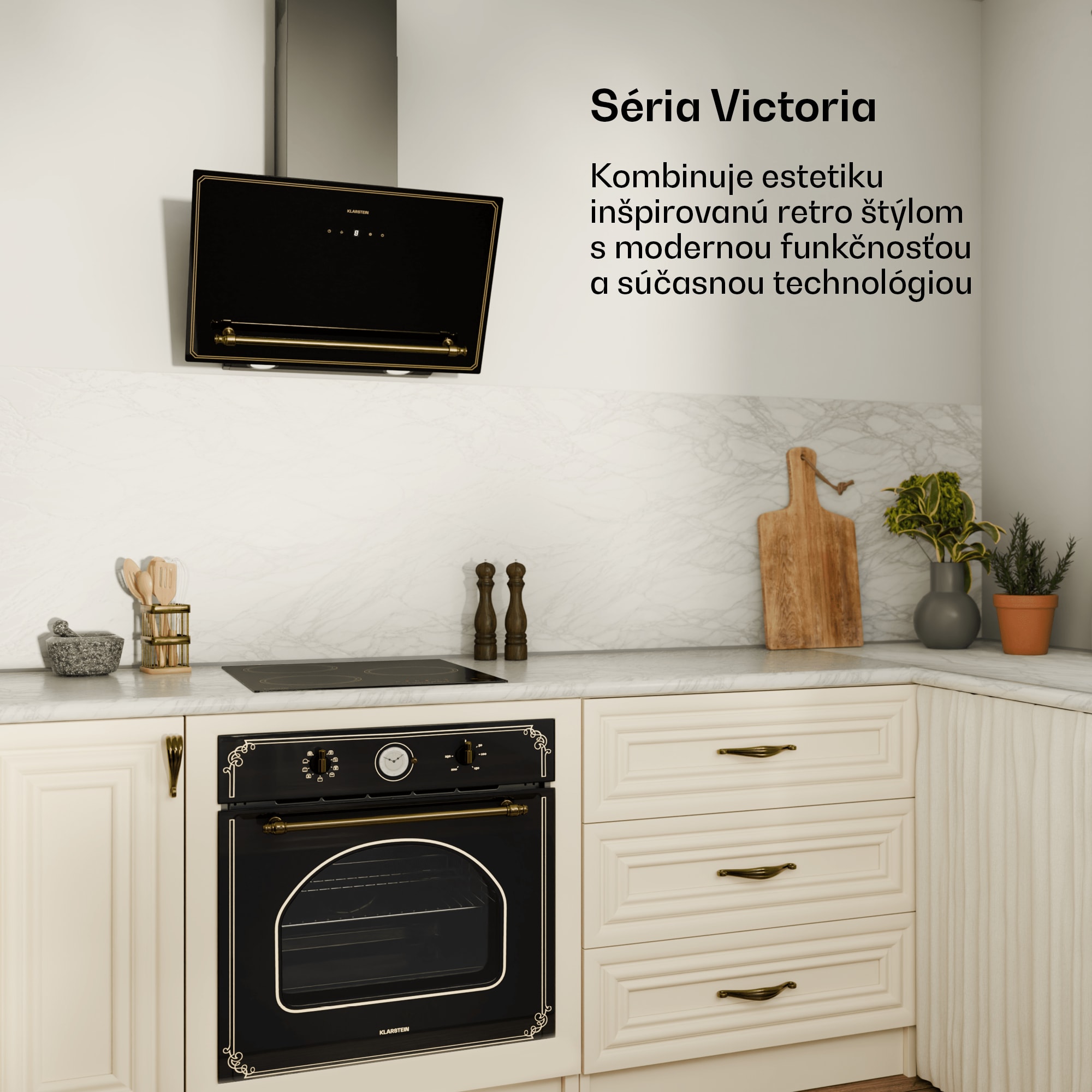 Klarstein Victoria indukčná varná doska, 45 cm, 6 600 W, 3 varné zóny, ovládanie posuvníkom, boost – Obrázok 2