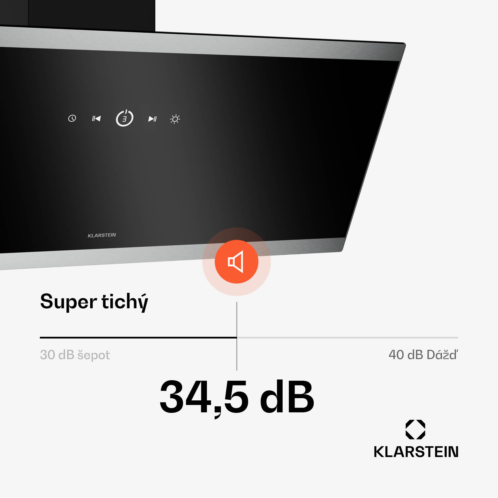 Klarstein FlashLine odsávač pár | A++ | 578 m³/h | 3 stupne | dotykový | tichý | LED | odťah/recirkulácia | 100W – Obrázok 4